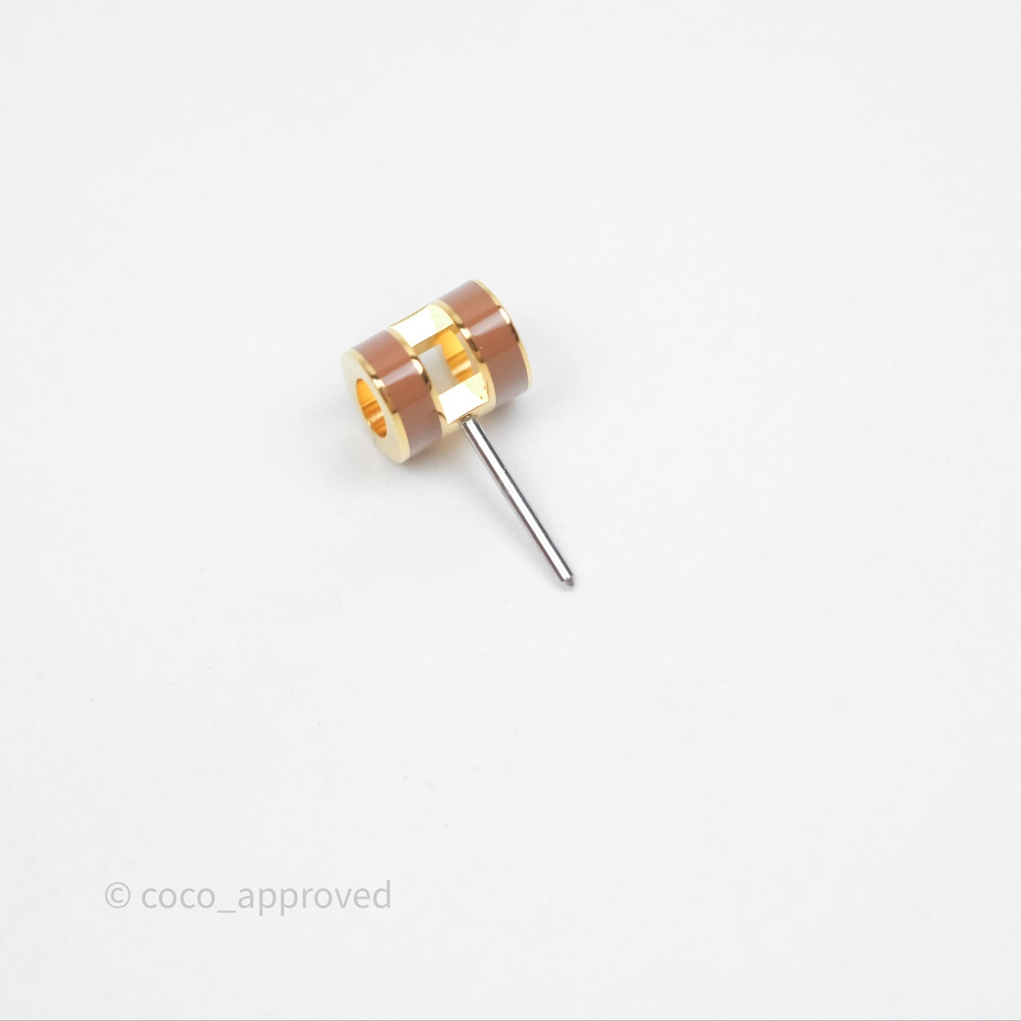 Hermès Mini Pop H Earrings New Gold A9 Gold Hardware