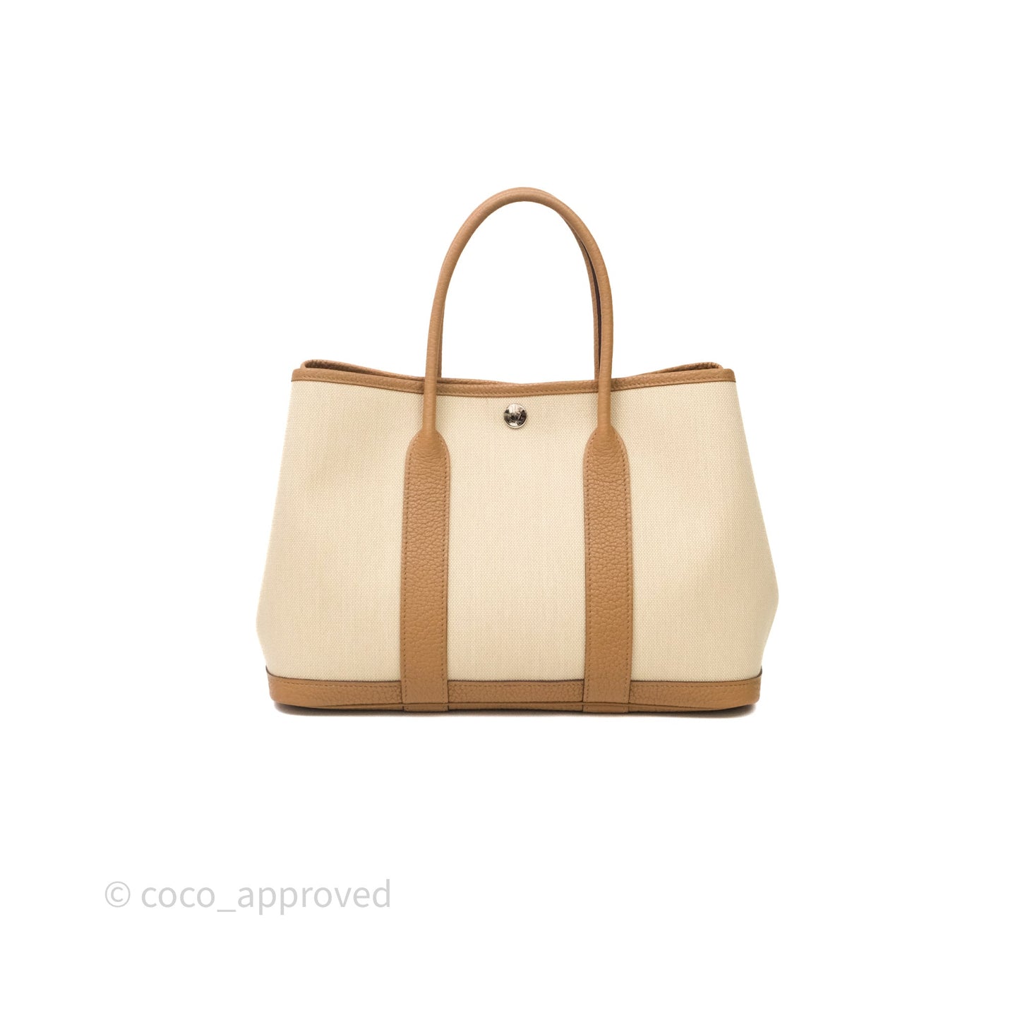 Hermès Garden Party 30 Beton 8L/Biscuit 48 Canvas