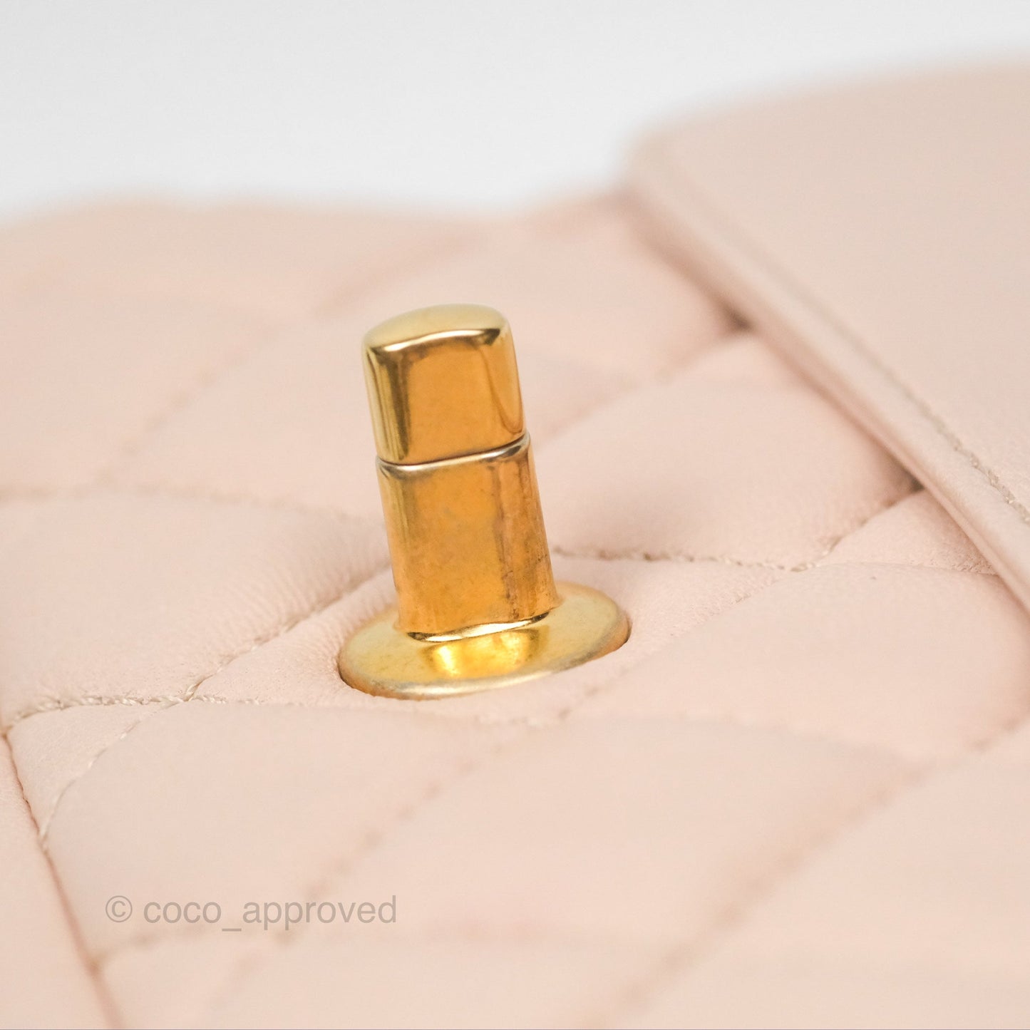 Chanel Flap Bag Pink Aged Gold Hardware