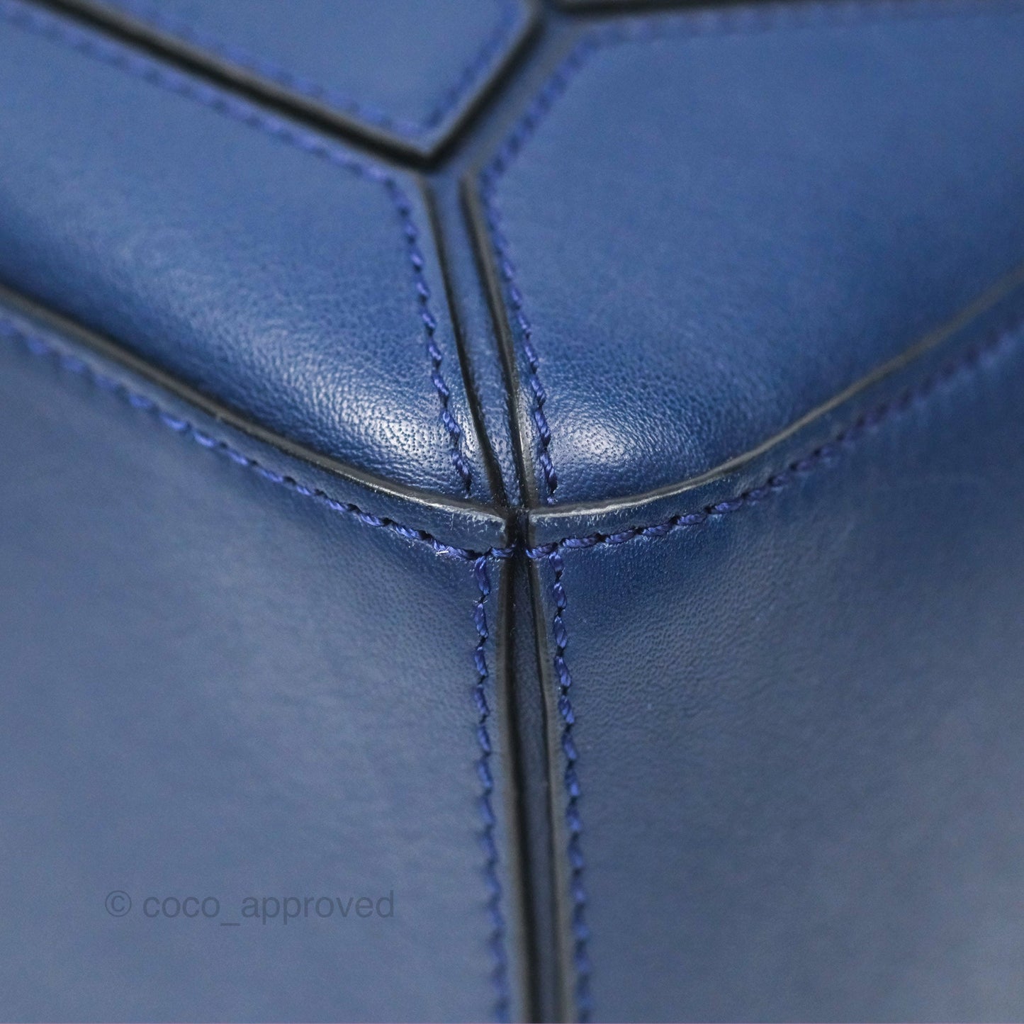 Loewe Small Puzzle Bag Navy Calfskin