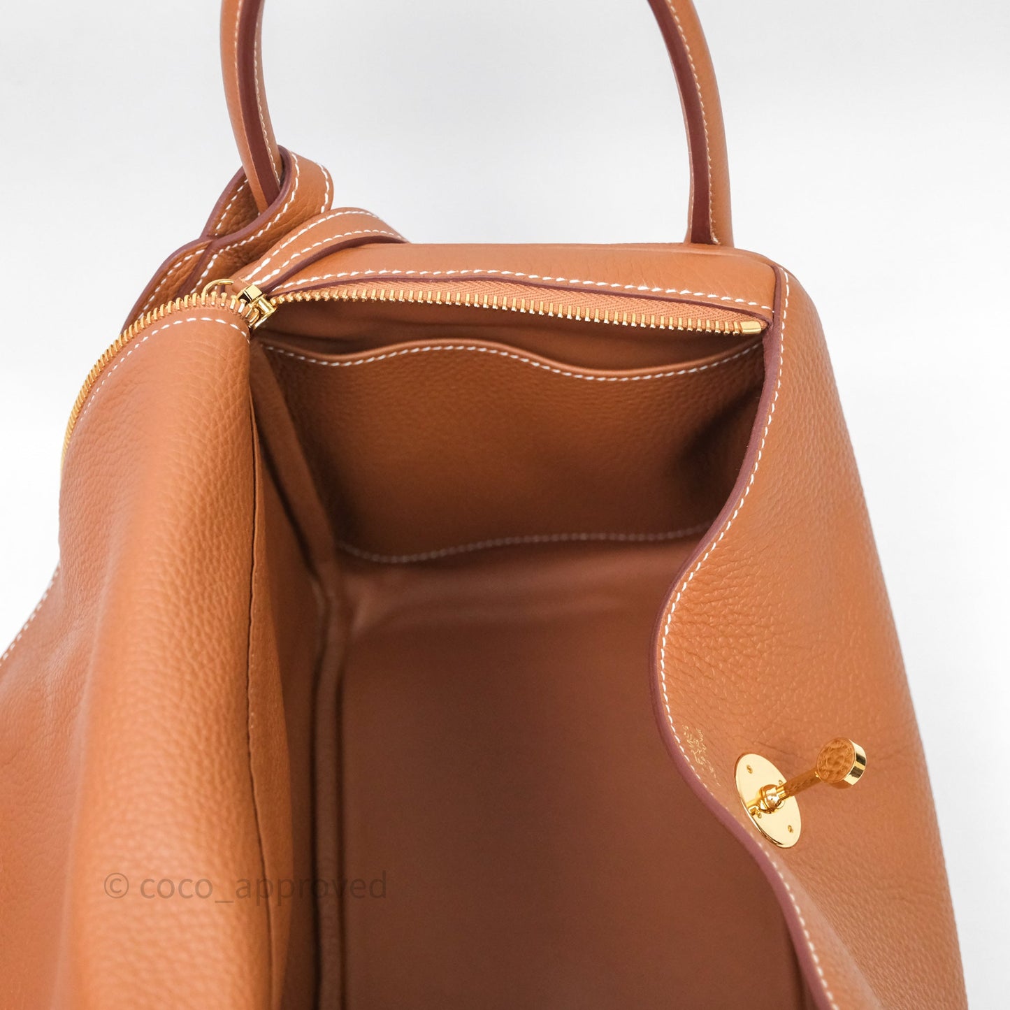 Hermès Lindy 30 Gold 37 Clemence Gold Hardware