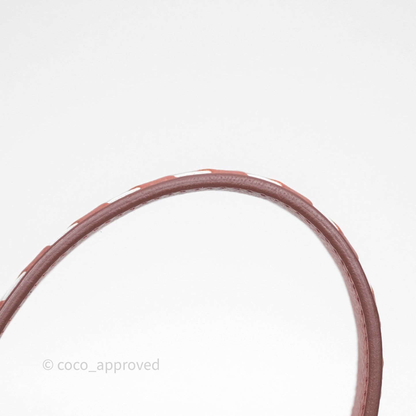 Hermès Tressage Cuir Chevron Strap 25mm Gold Hardware