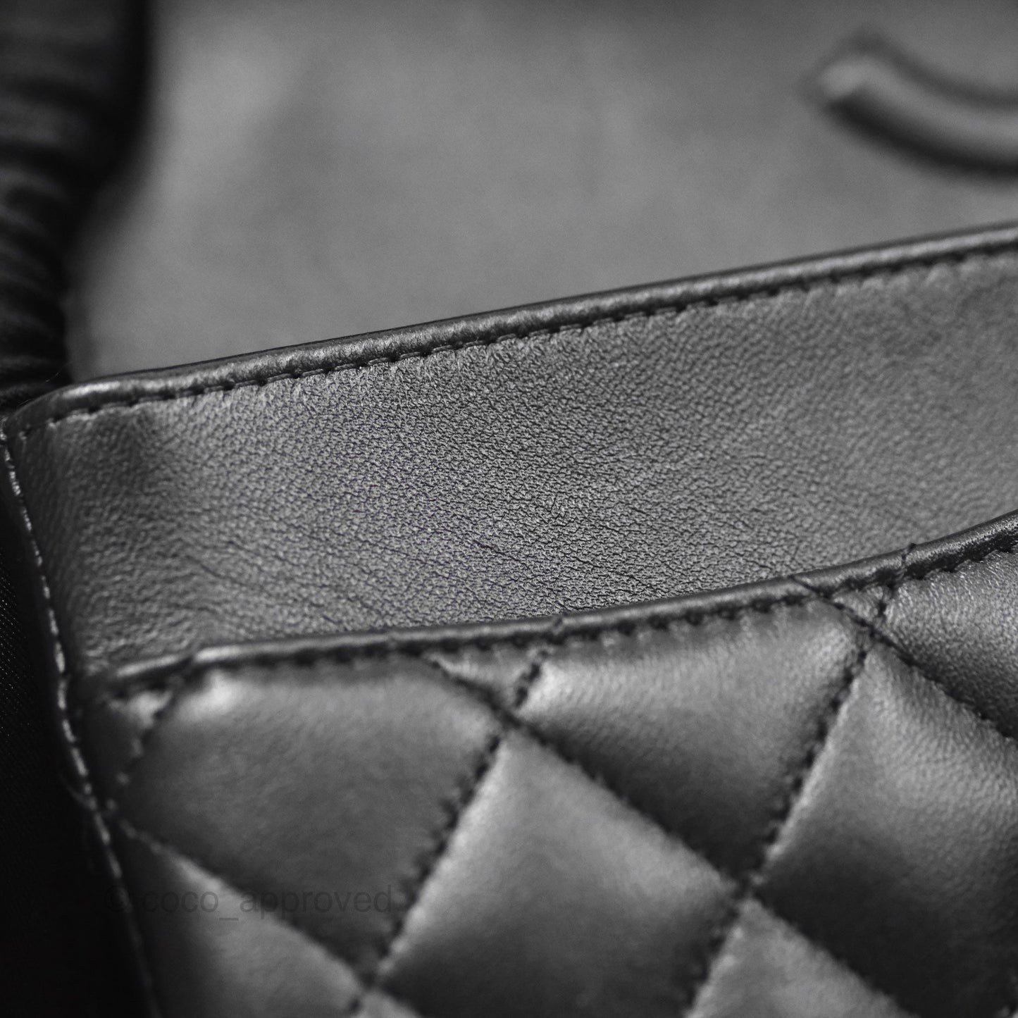 Chanel Classic M/L Medium Flap Quilted Black Lambskin Rose Gold Hardware