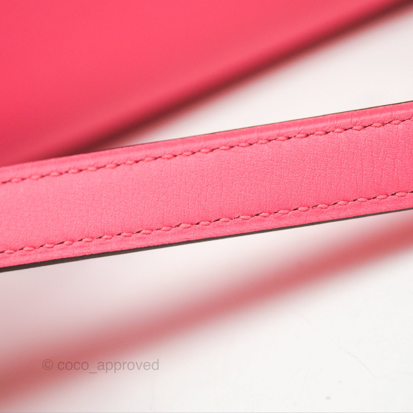 Hermès Retourne Kelly 25 Rose Azalee Swift Palladium Hardware