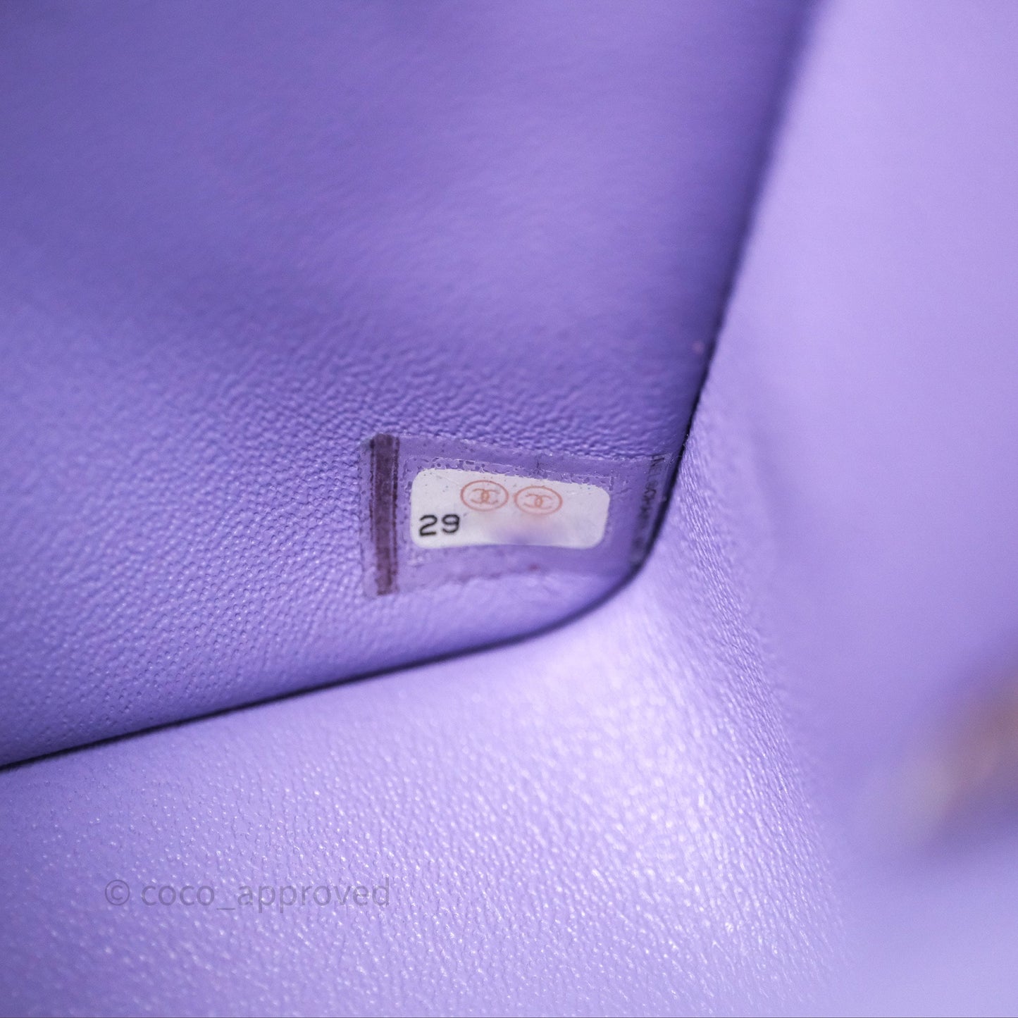 Chanel Quilted Mini Rectangular Chevron Purple Lambskin Gold Hardware