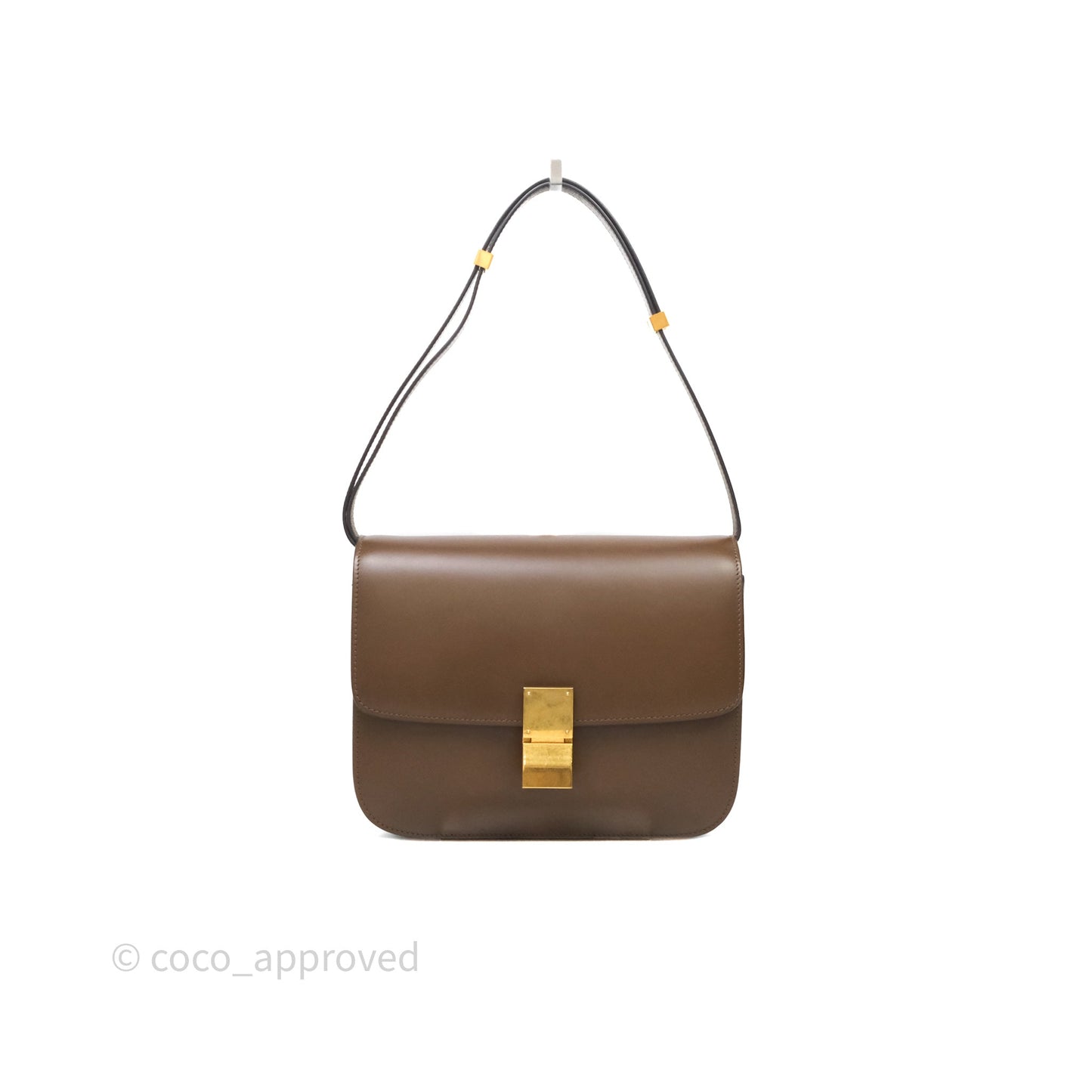 Celine Medium Classic Box Flap Caramel Calfskin
