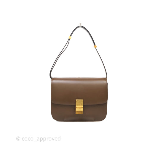Celine Medium Classic Box Flap Caramel Calfskin