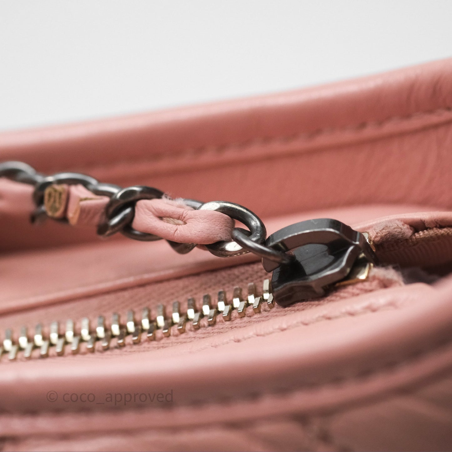 Chanel Small Gabrielle Hobo Quilted Pink Aged Calfskin