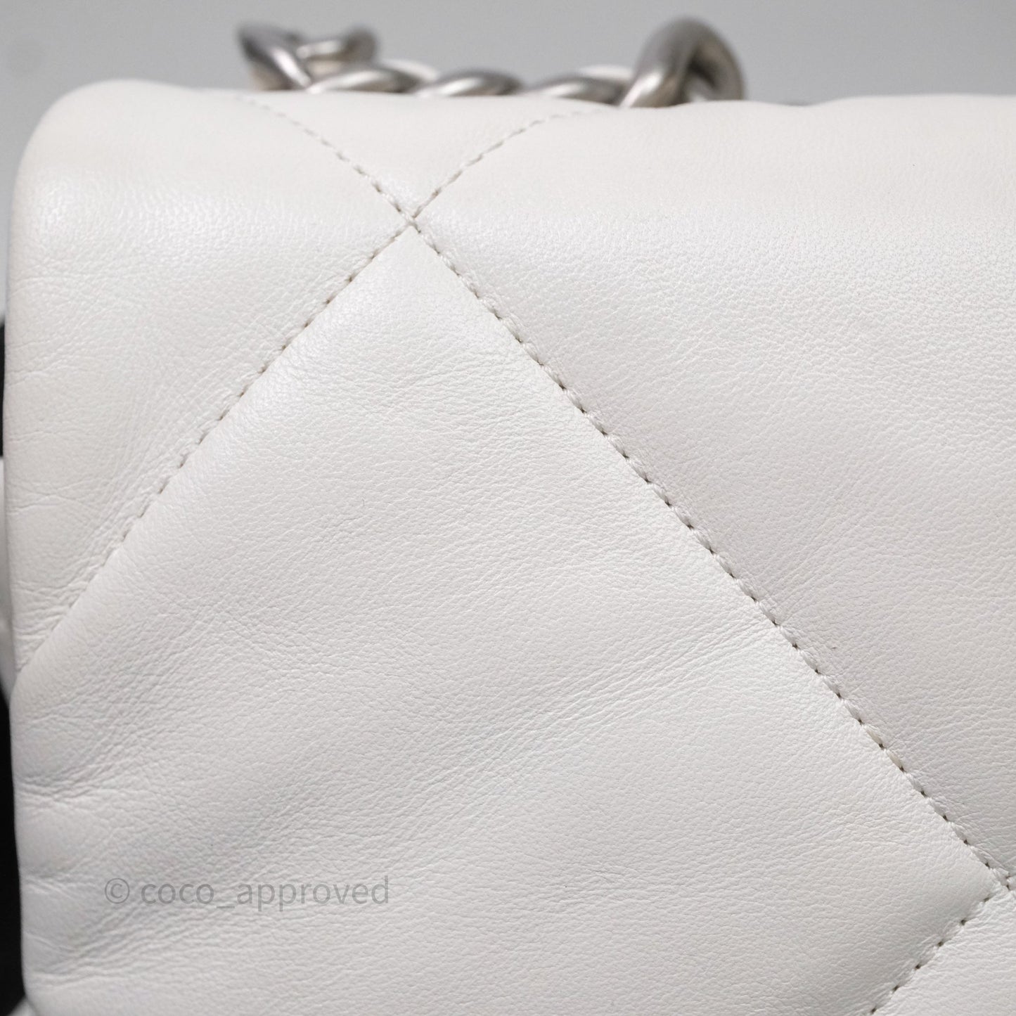 Chanel 19 Medium White Mixed Hardware