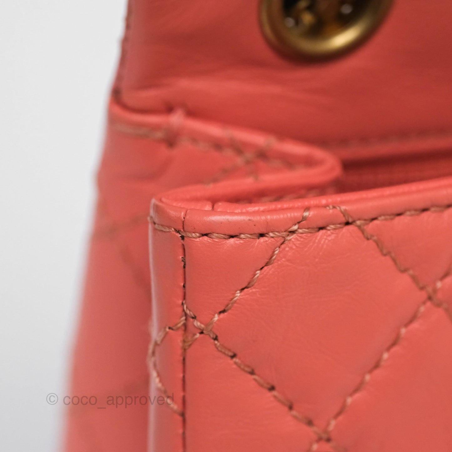 Chanel Mini Reissue 224 Pink Aged Calfskin Aged Gold Hardware