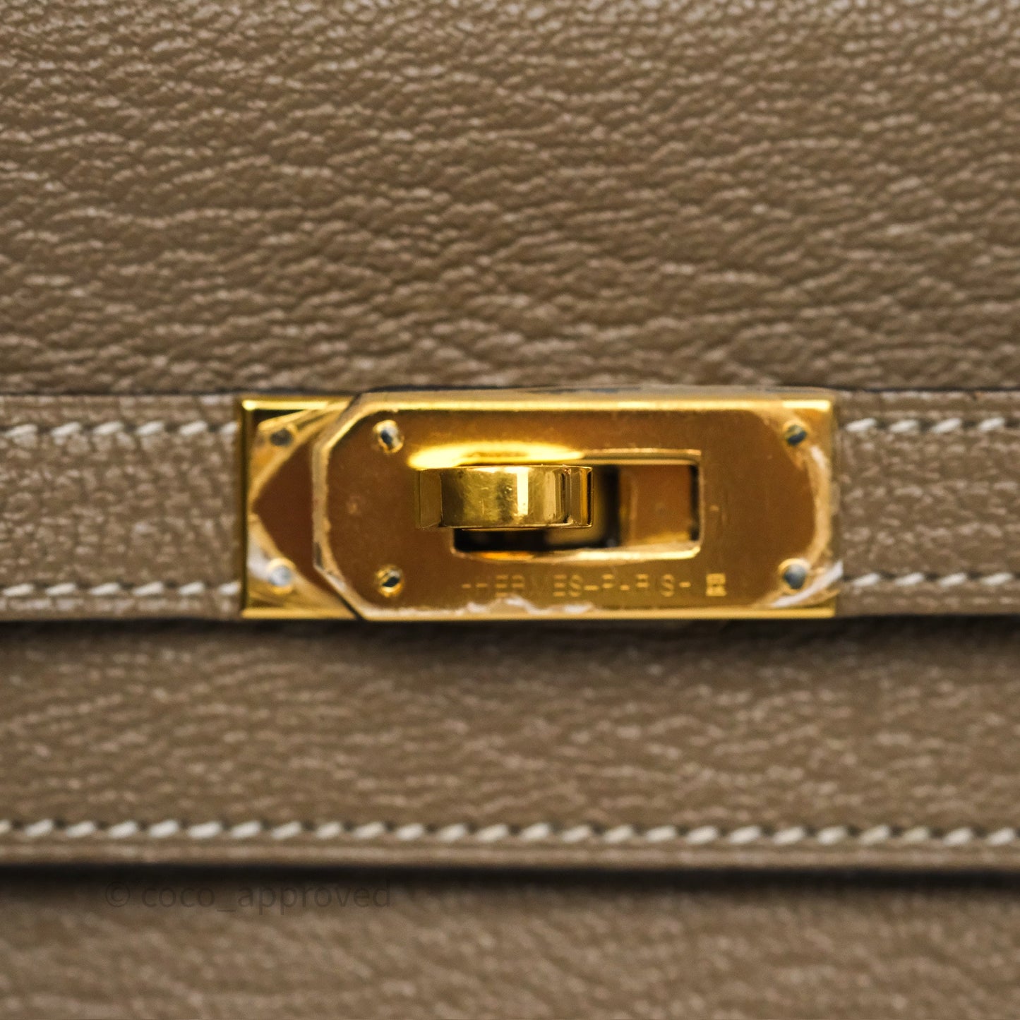 Hermès Kelly To Go Wallet Etoupe 18 Chevre Mysore Gold Hardware