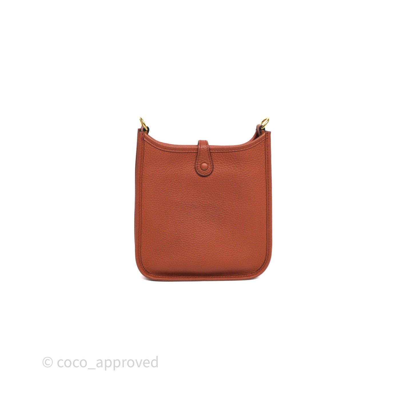 Hermès Mini Evelyne 16 Brick Clemence Gold Hardware