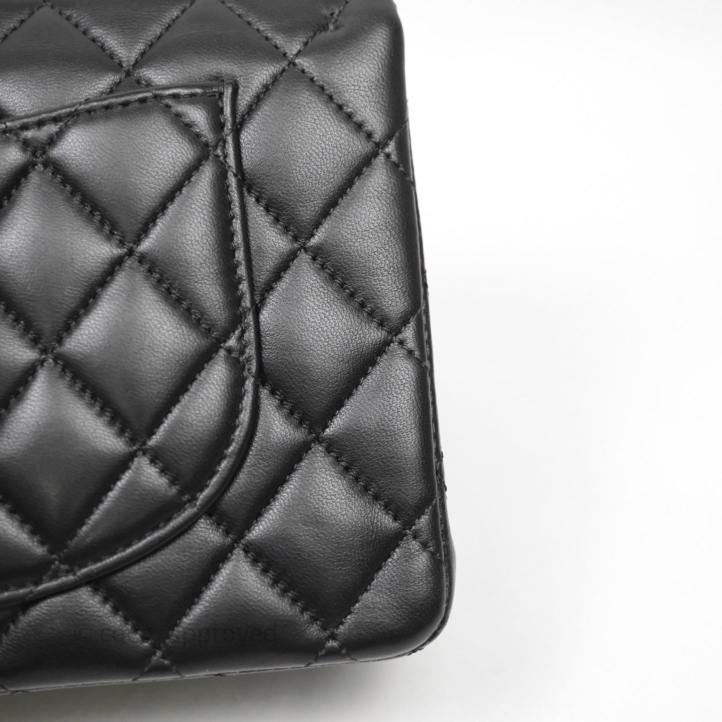 Chanel Small Classic Flap Quilted Black Lambskin Gold Hardware