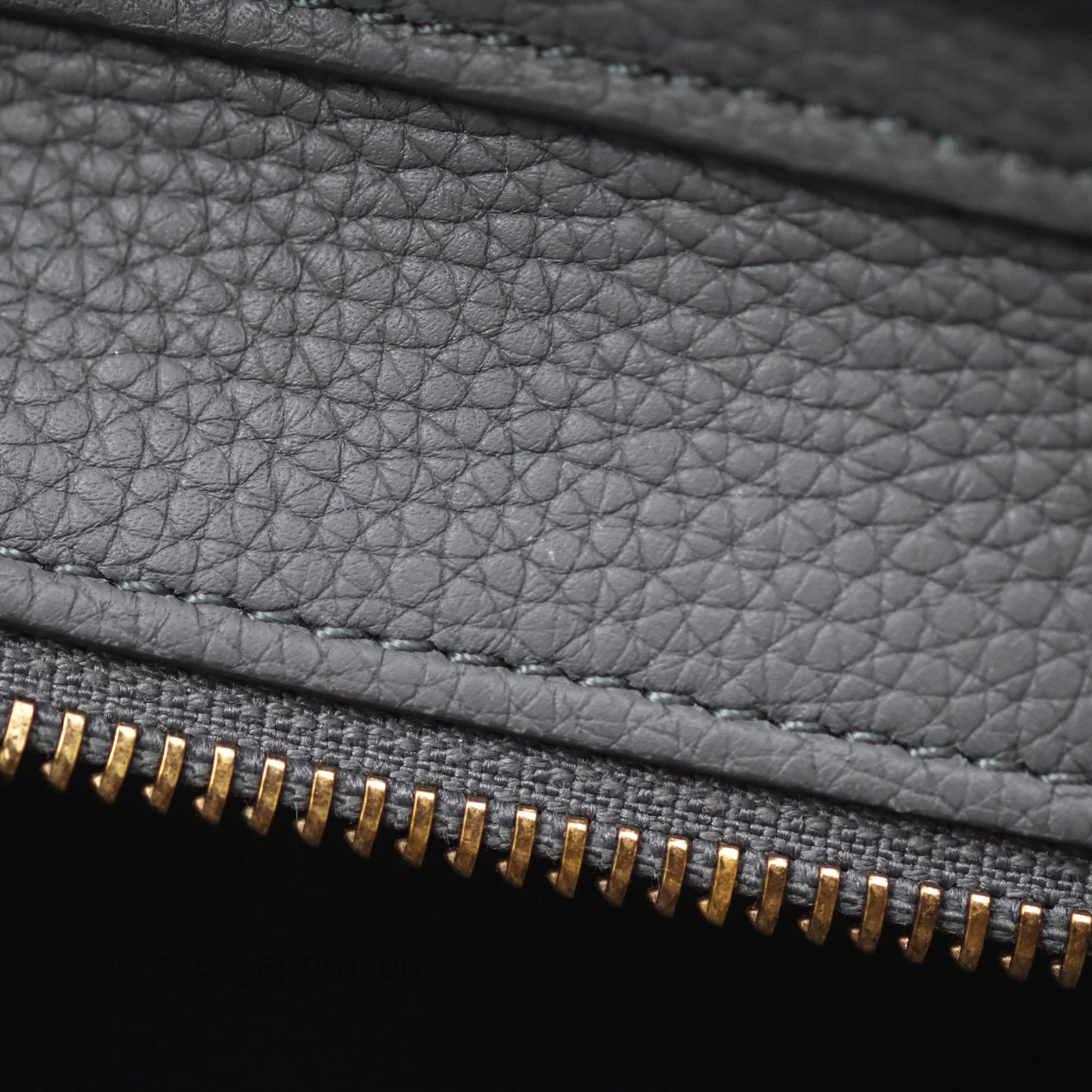 Celine Nano Luggage Bag Grey Drummed Calfskin