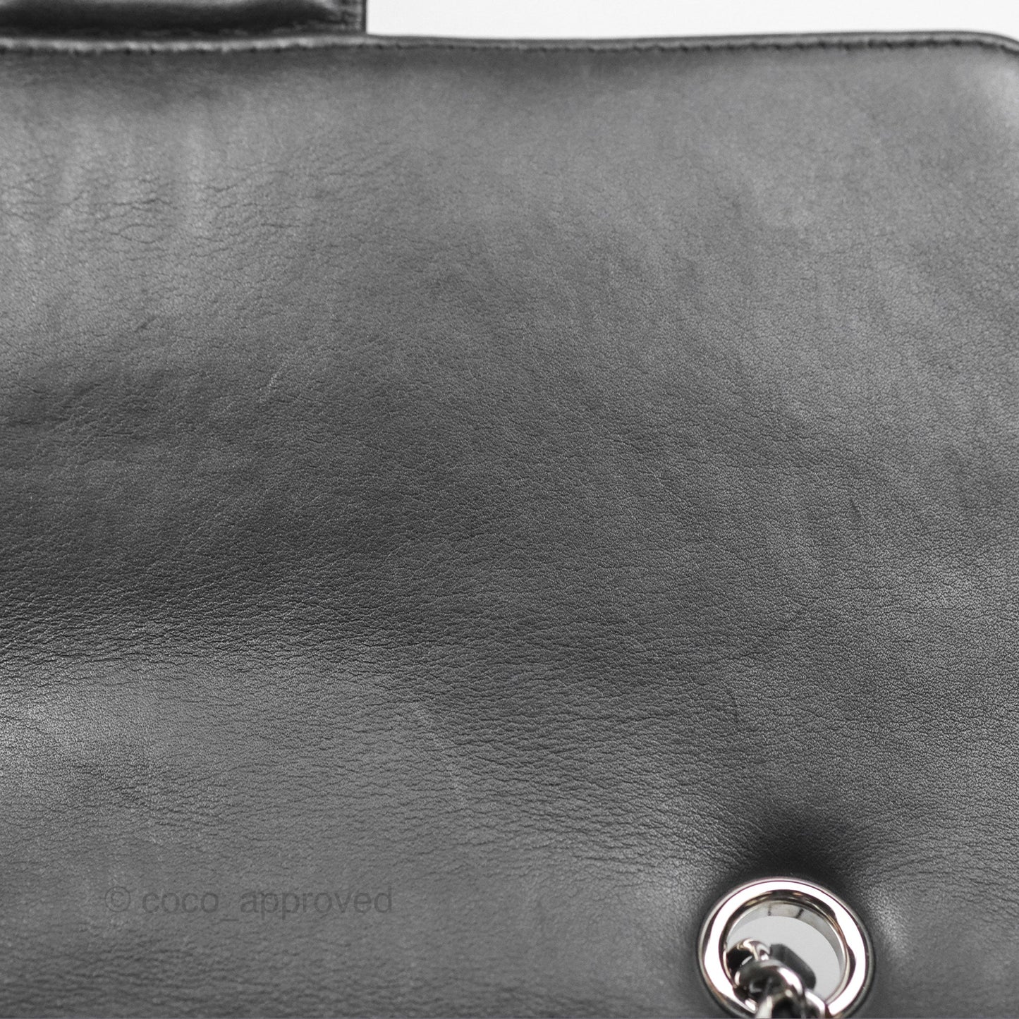 Chanel Medium Chevron Urban Spirit Backpack Black Calfskin Silver Hardware