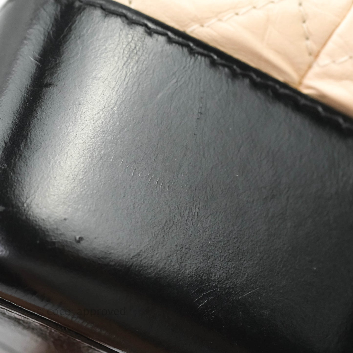 Chanel Quilted Small Gabrielle Backpack Black/Beige Aged Calfskin