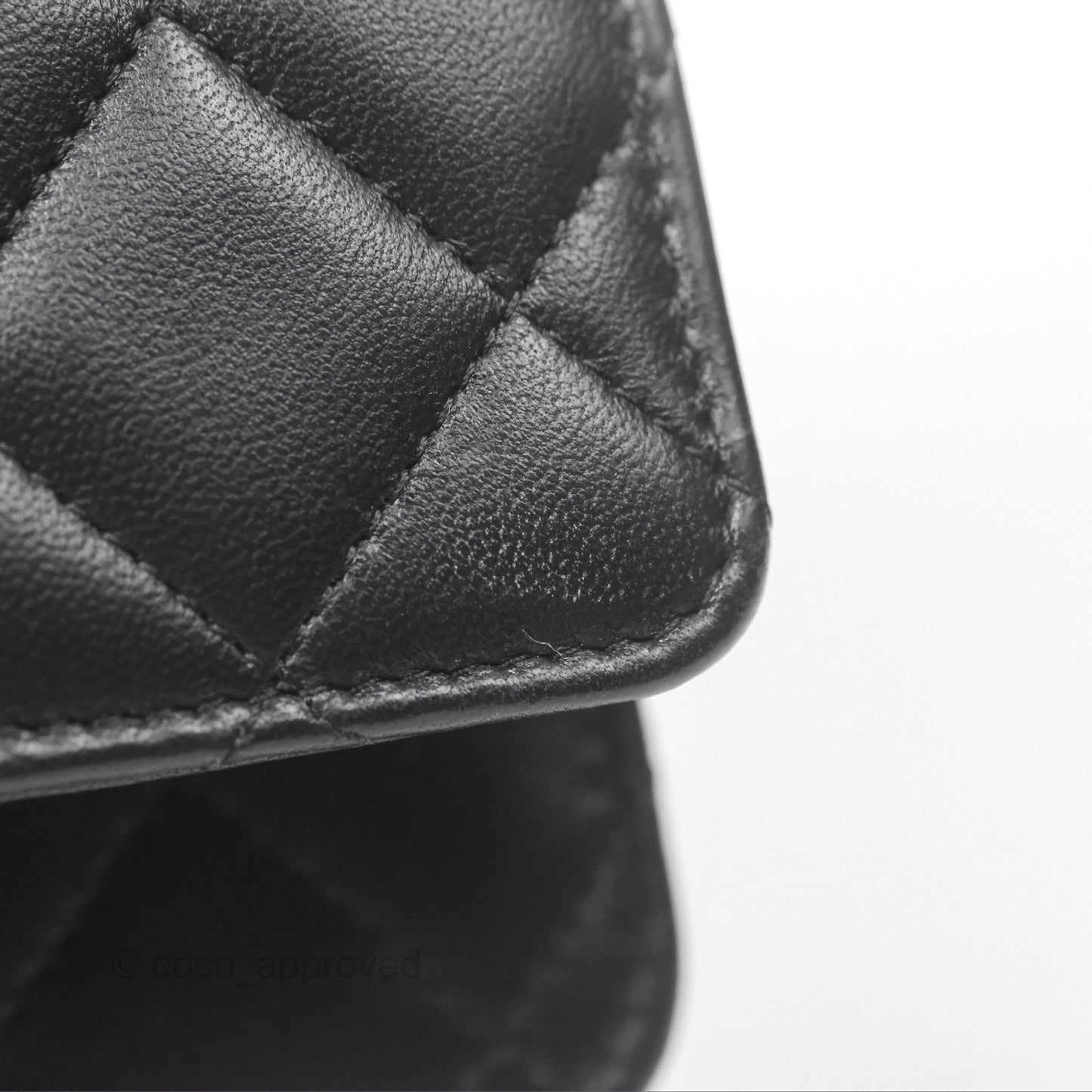 Chanel Camellia Handle WOC with Chain Black Lambskin 23K