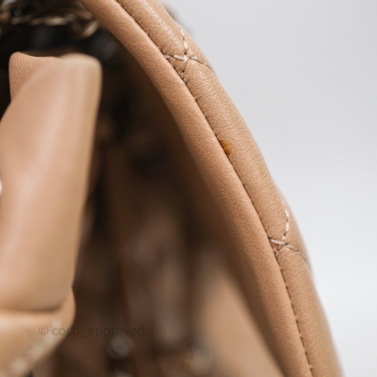 Chanel Quilted Small Urban Spirit Backpack Beige Lambskin Silver Hardware