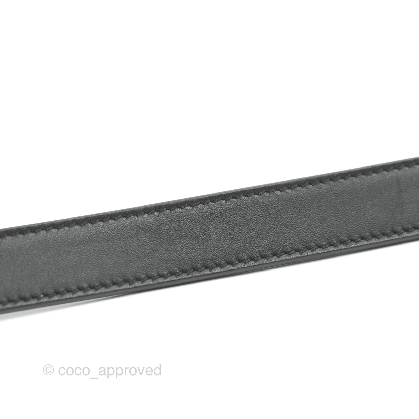 Gucci Black Calfskin Double GG 20mm Belt 80 32