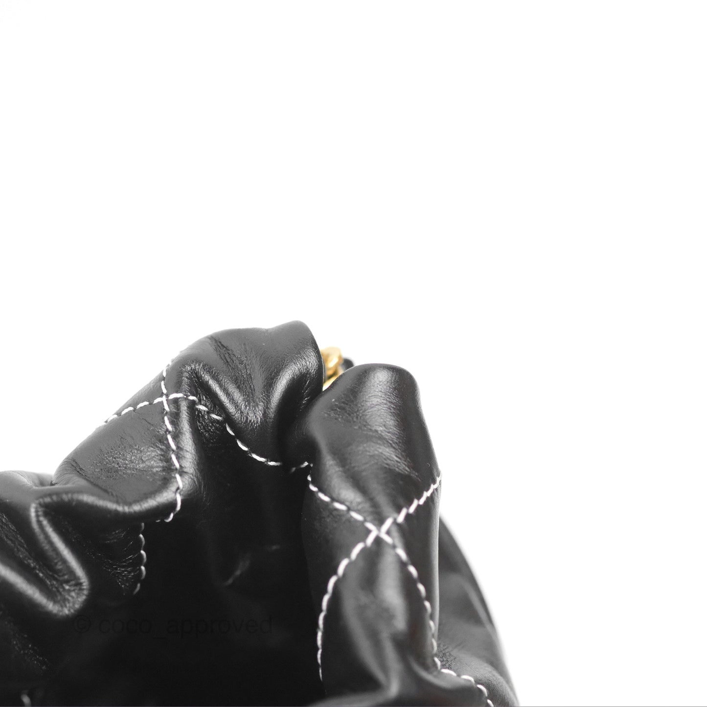 Chanel 22 Medium Shiny Calfskin Quilted Backpack Black