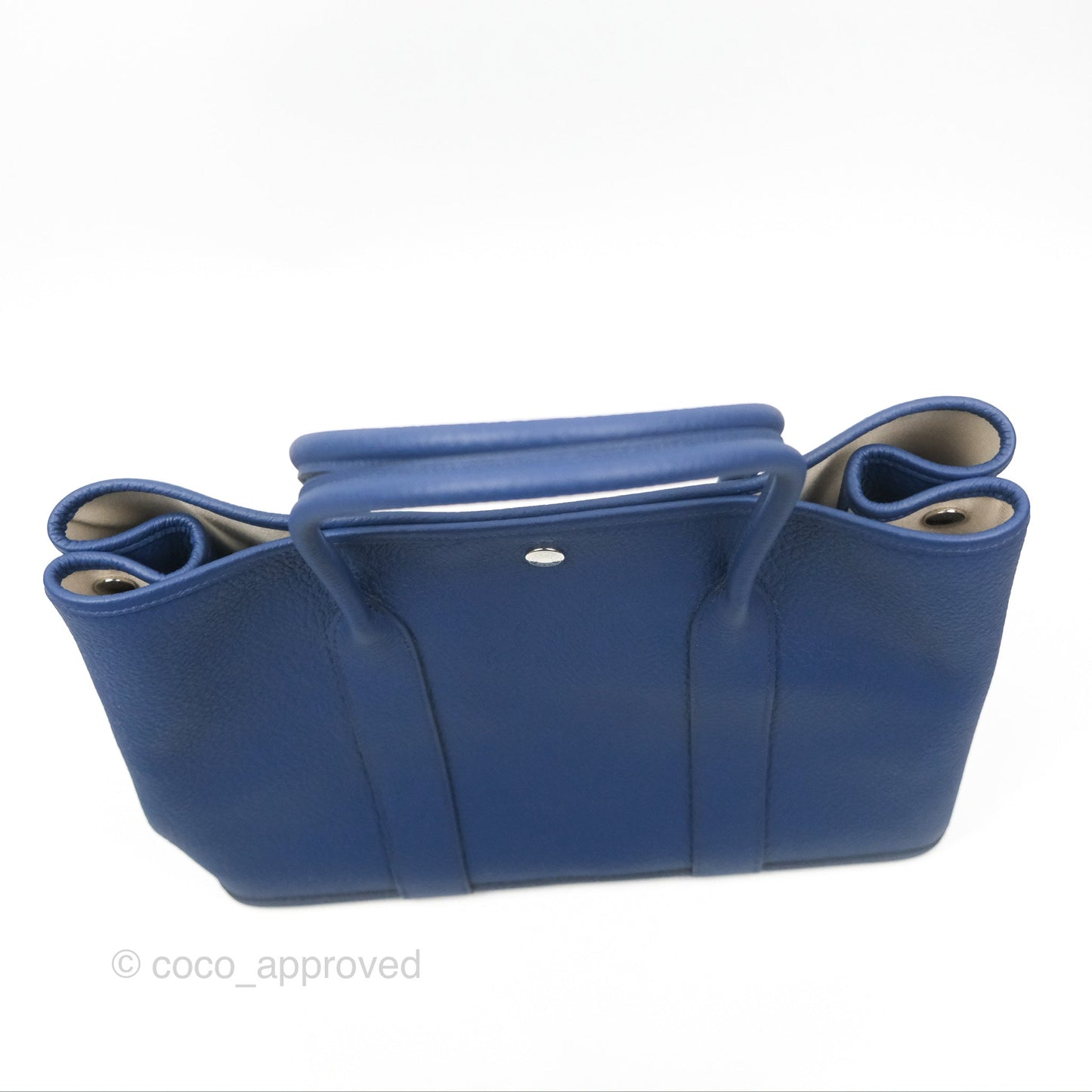 Hermès Garden Pouch 36 Bleu Saphir/ Bordeaux/ Bleu Marine