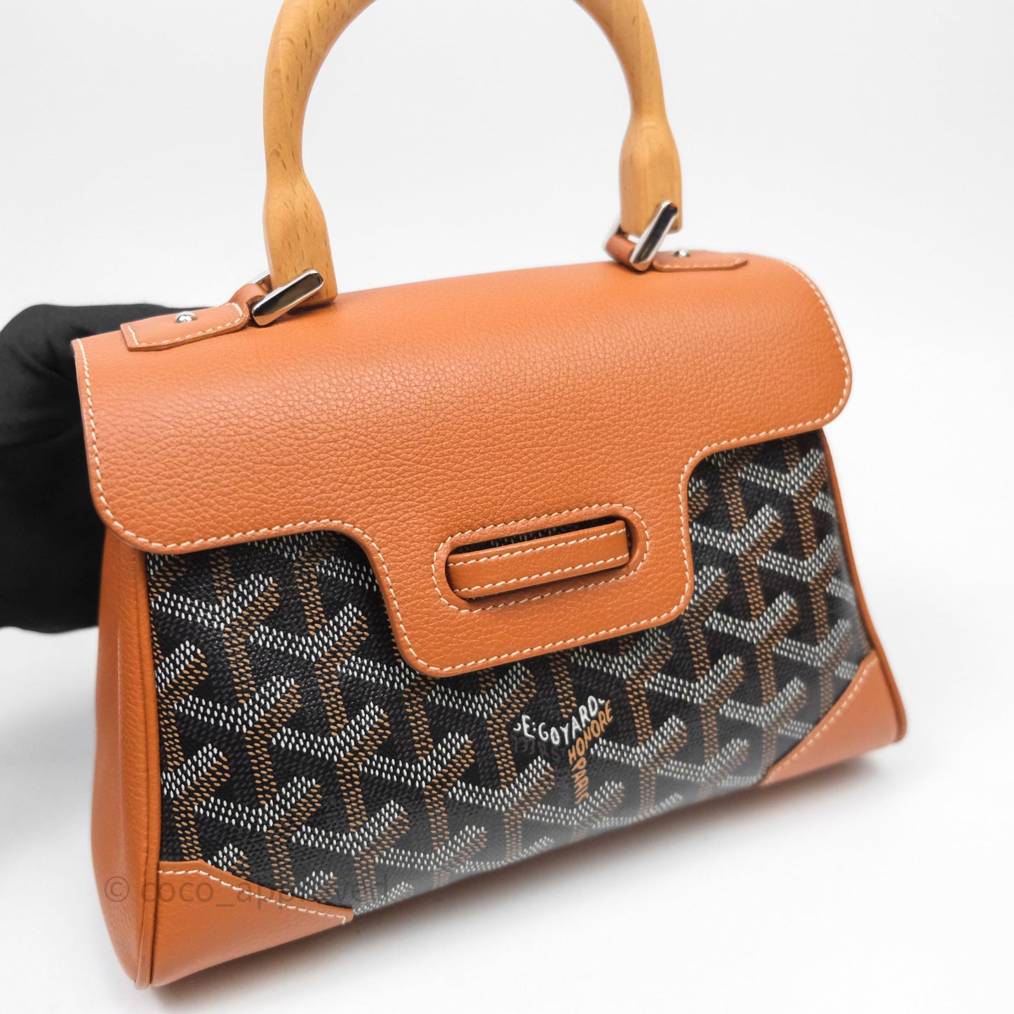 Goyard Saïgon Mini Bag Tan Goyardine Canvas/Chevroches Calfskin