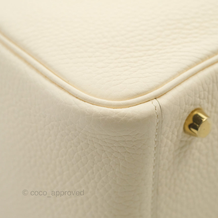 Hermès Lindy 26 Nata Clemence Gold Hardware
