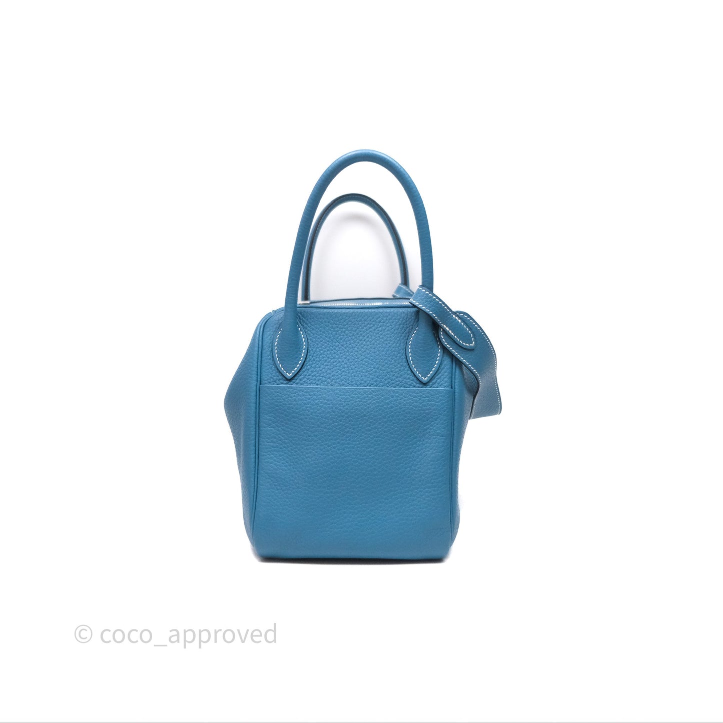 Hermès Lindy 30 Bleu Jean 75 Clemence Palladium Hardware