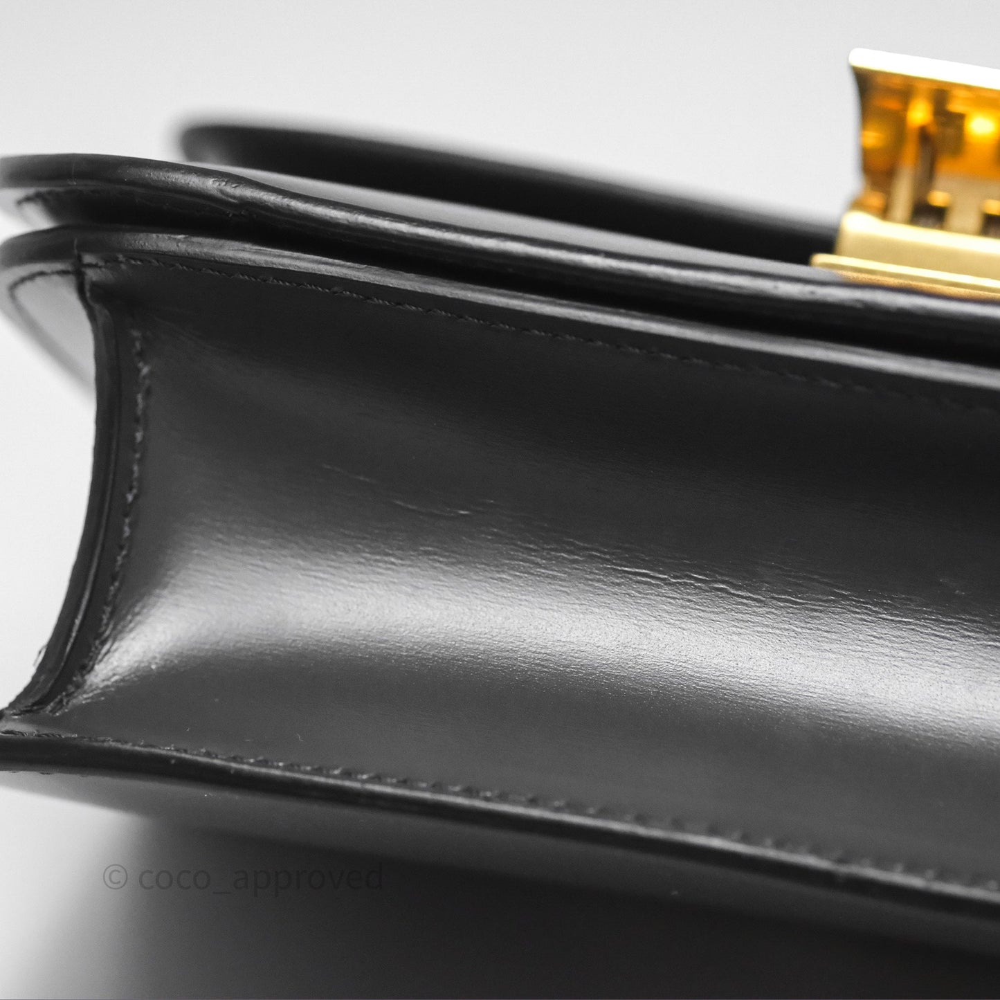 Celine Teen Classic Box Flap Dark Grey Box Calfskin
