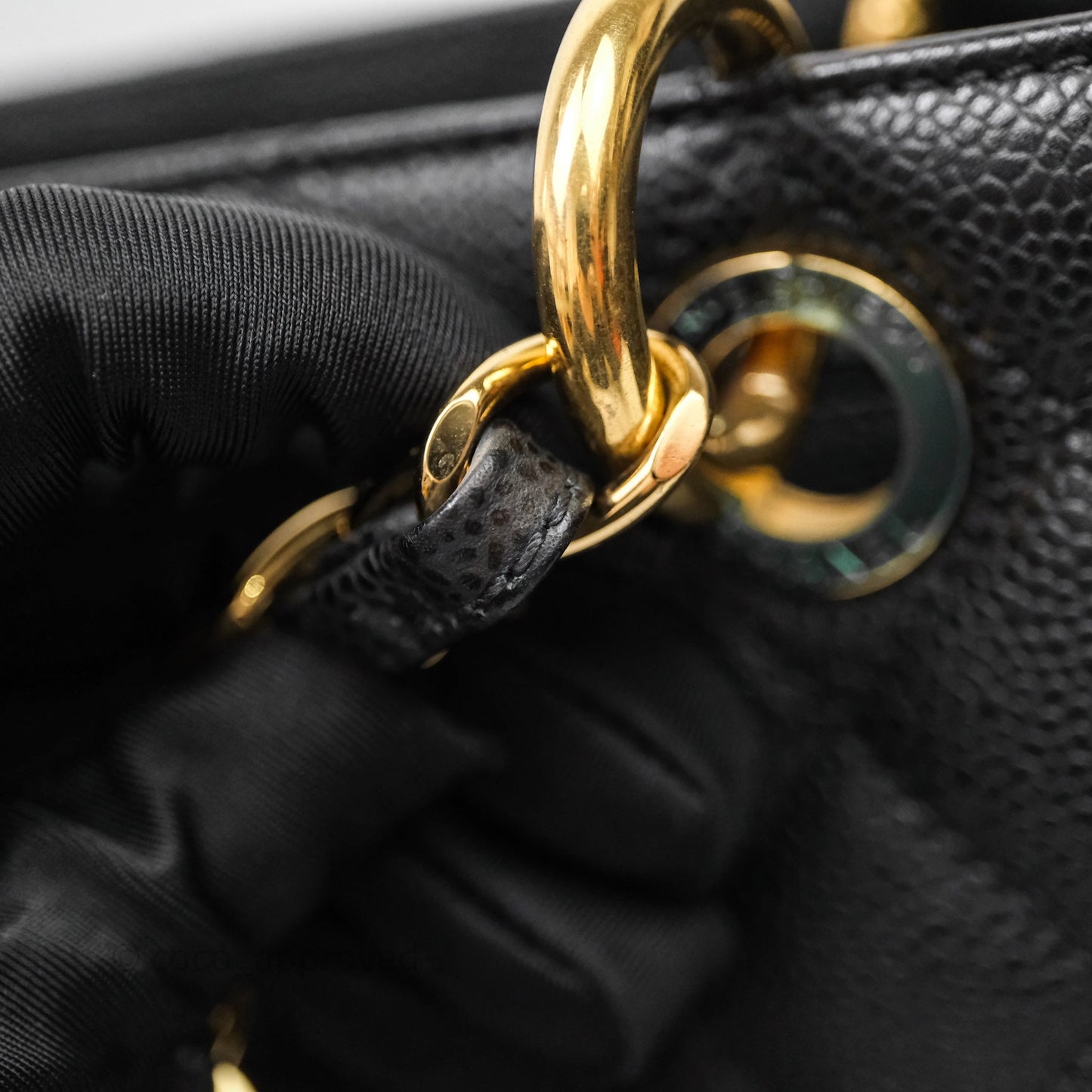 Chanel GST Black Caviar Gold Hardware