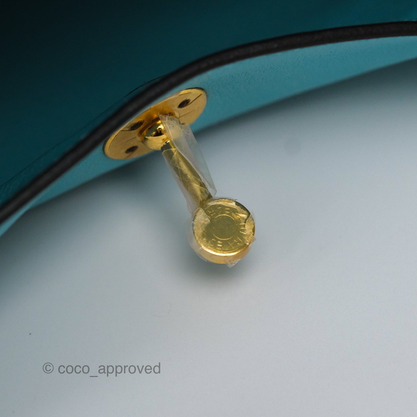 Hermès Mini Lindy 20 Bleu Atoll 3P Swift Gold Hardware