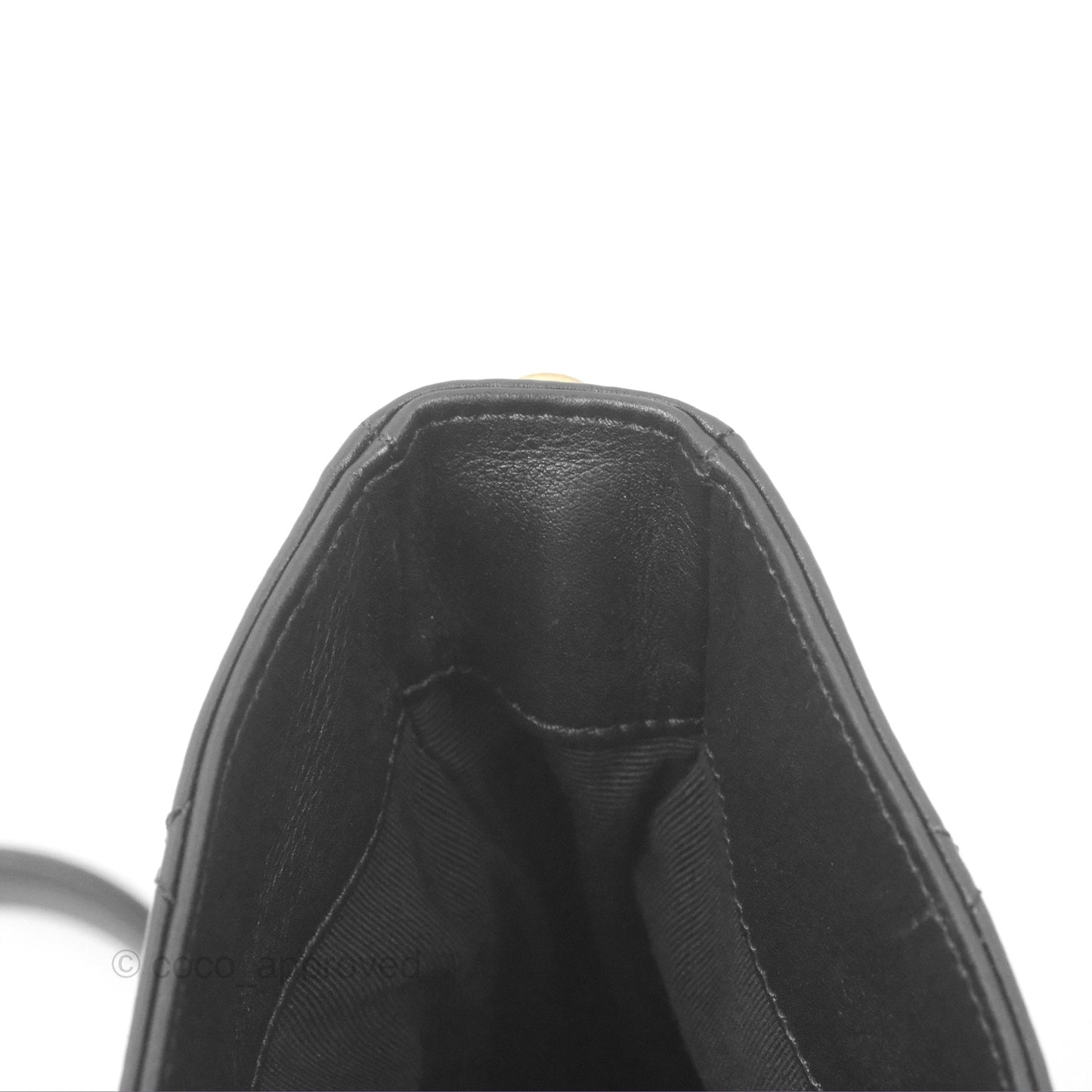 Chanel Drawstring Tote Bag Black Calfskin Aged Gold Hardware