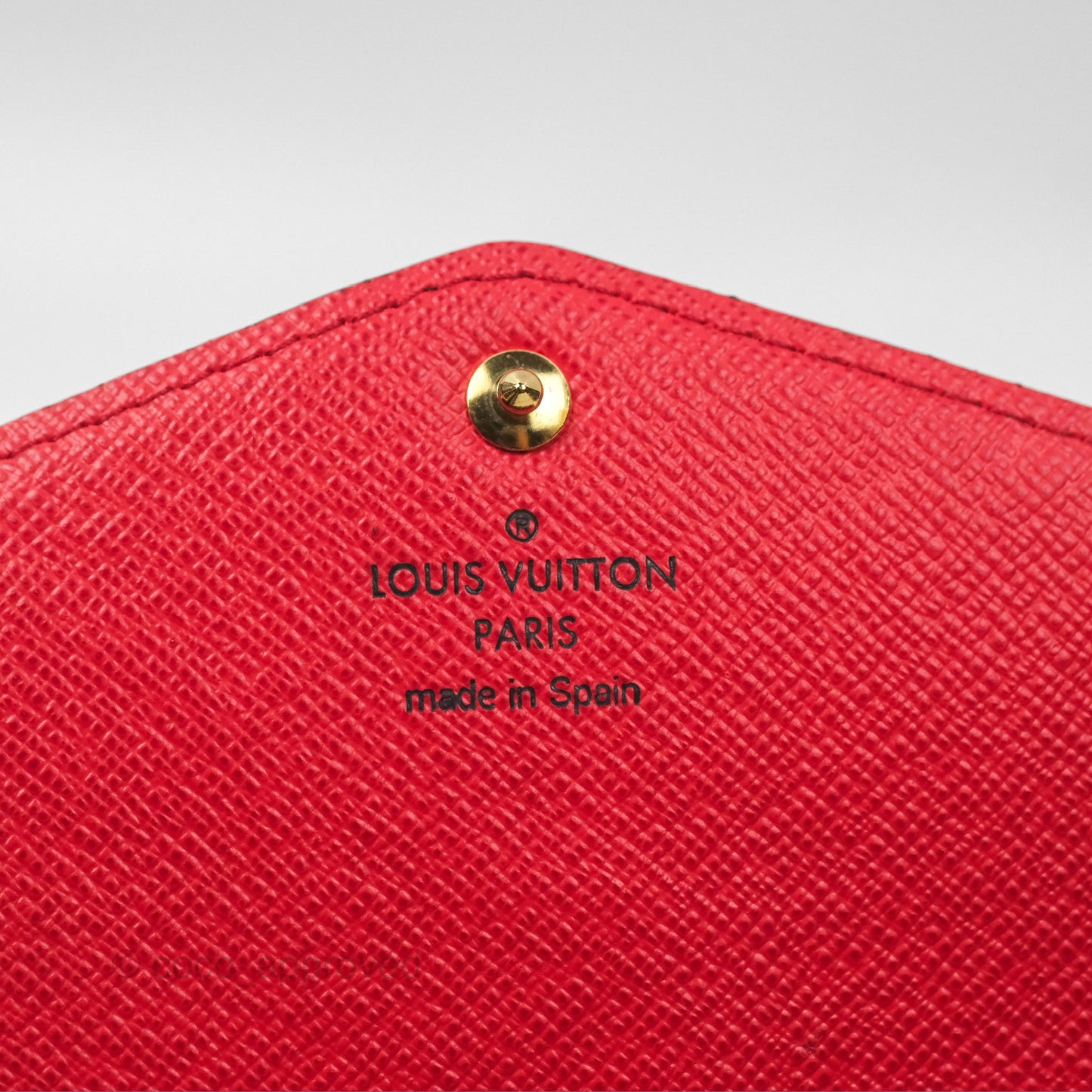 Louis Vuitton Sarah Wallet Coquelicot Red Monogram Canvas