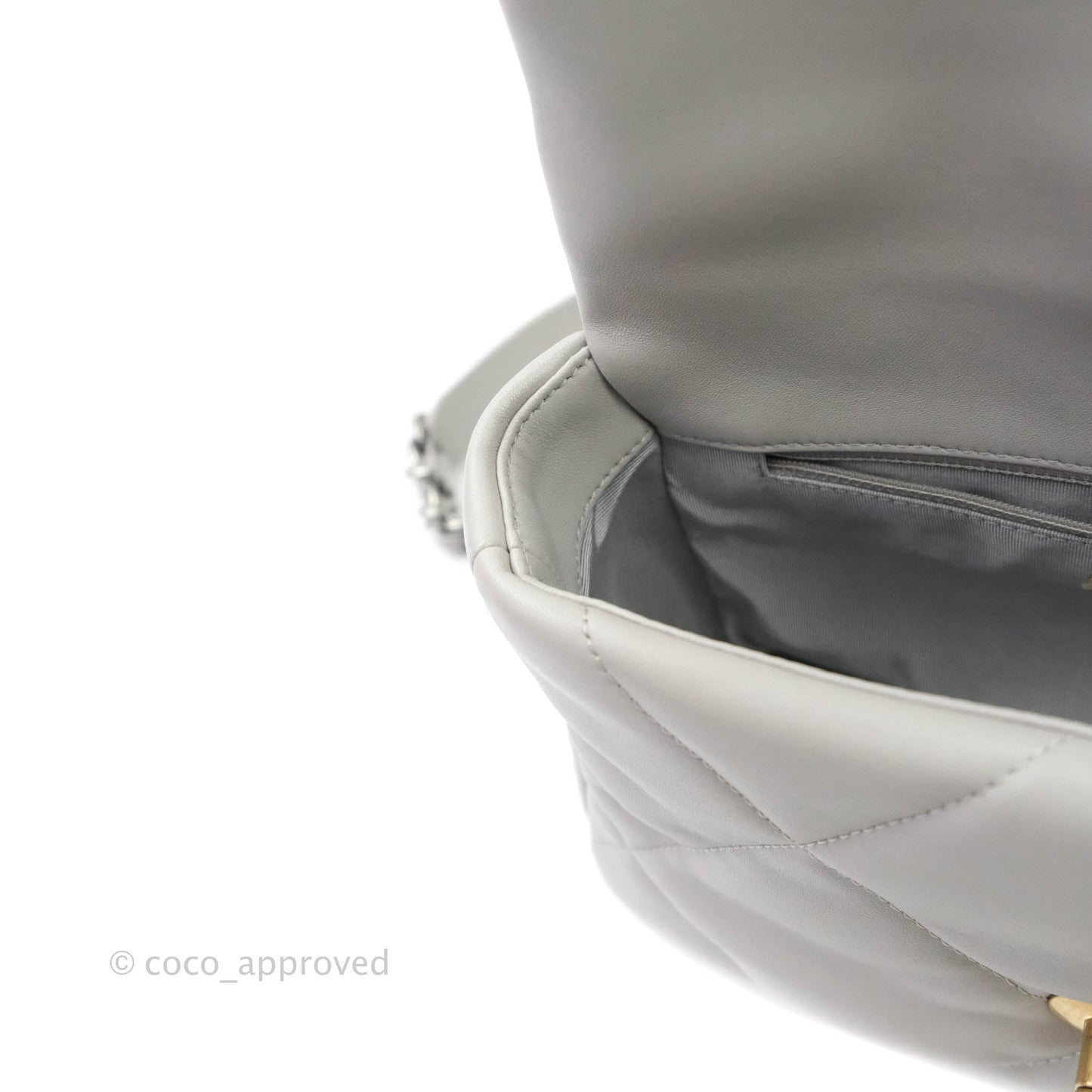 Chanel 19 Small Grey Mixed Hardware 21A