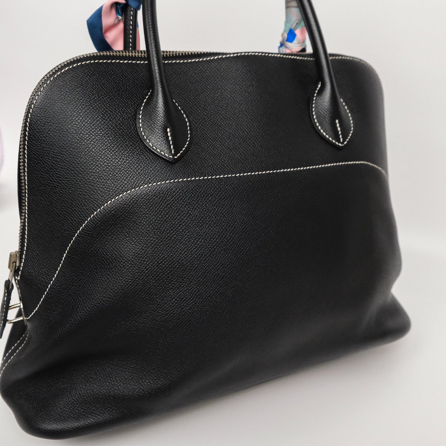 Hermès Bolide Relax 35 Black Noir 89 Epsom Palladium Hardware