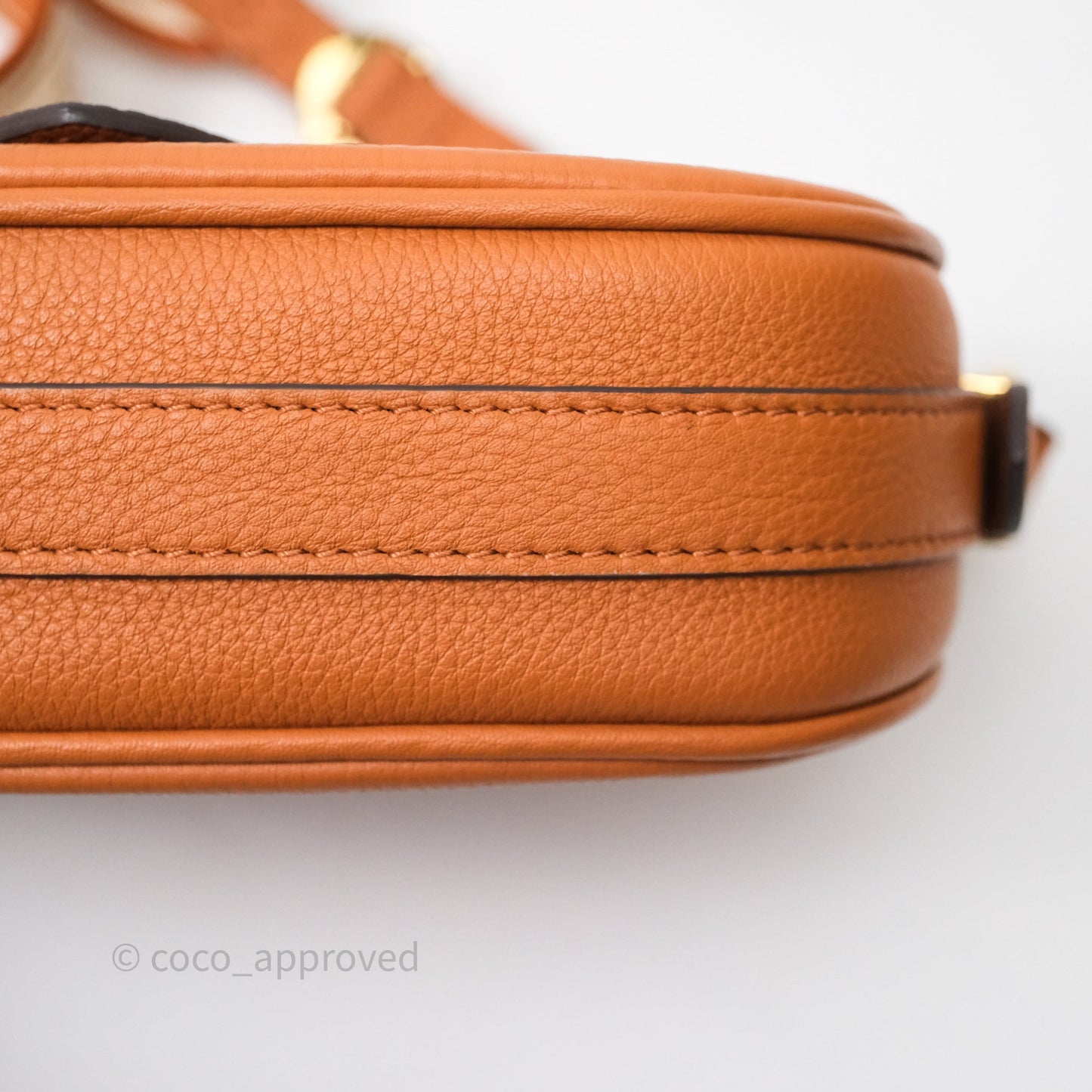 Louis Vuitton Pont 9 Soft PM Brown Grained Calfskin Gold Hardware