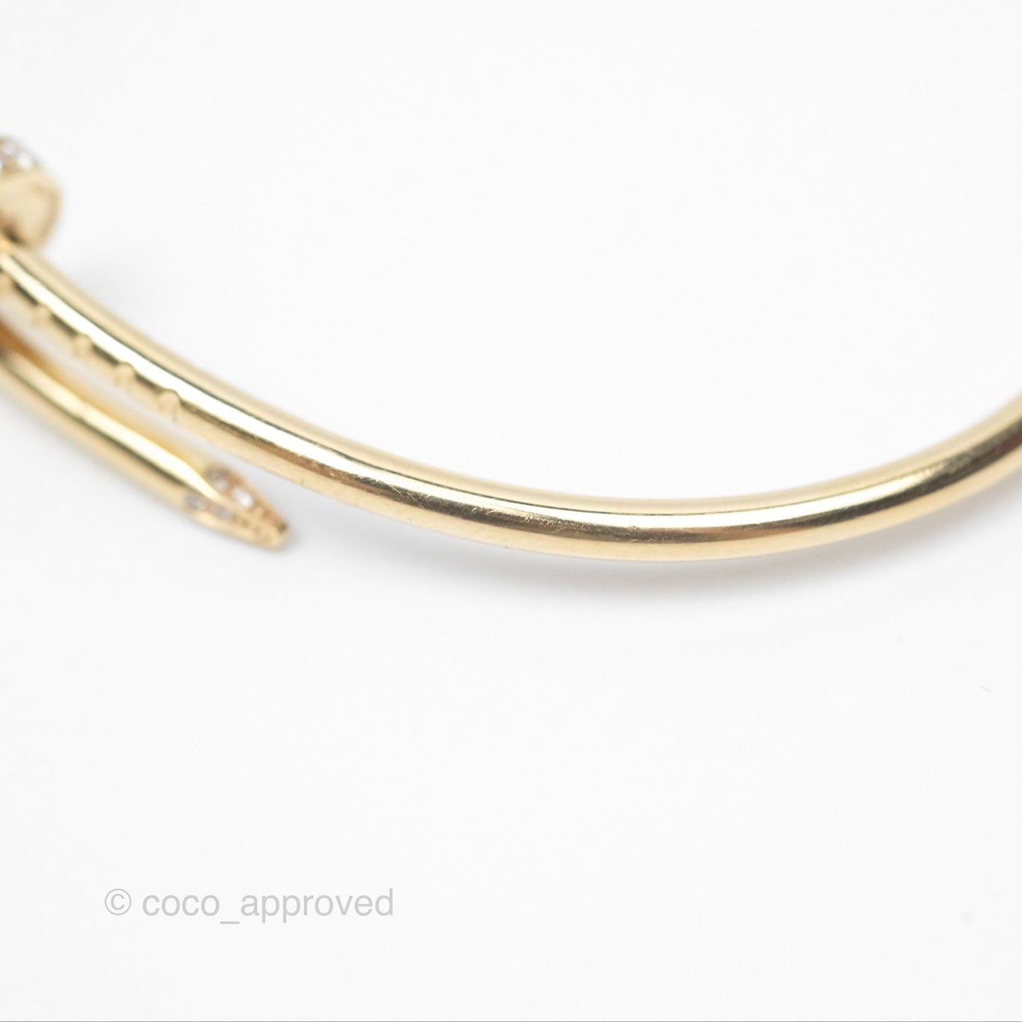Cartier Small Juste Un Clou Bracelet 18K Yellow Gold Diamond