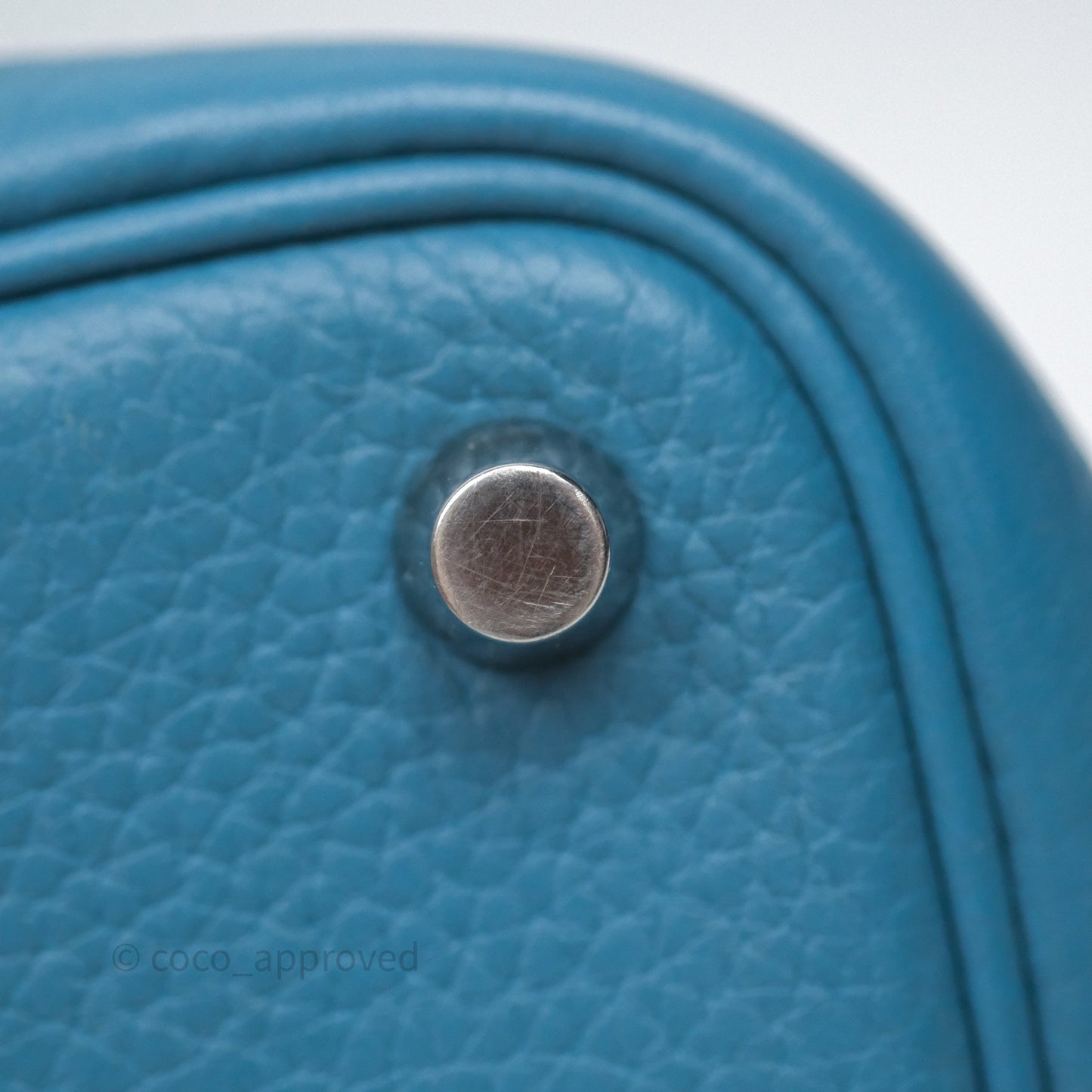 Hermès Picotin 18 Blue Jean 75 Clemence Palladium Hardware