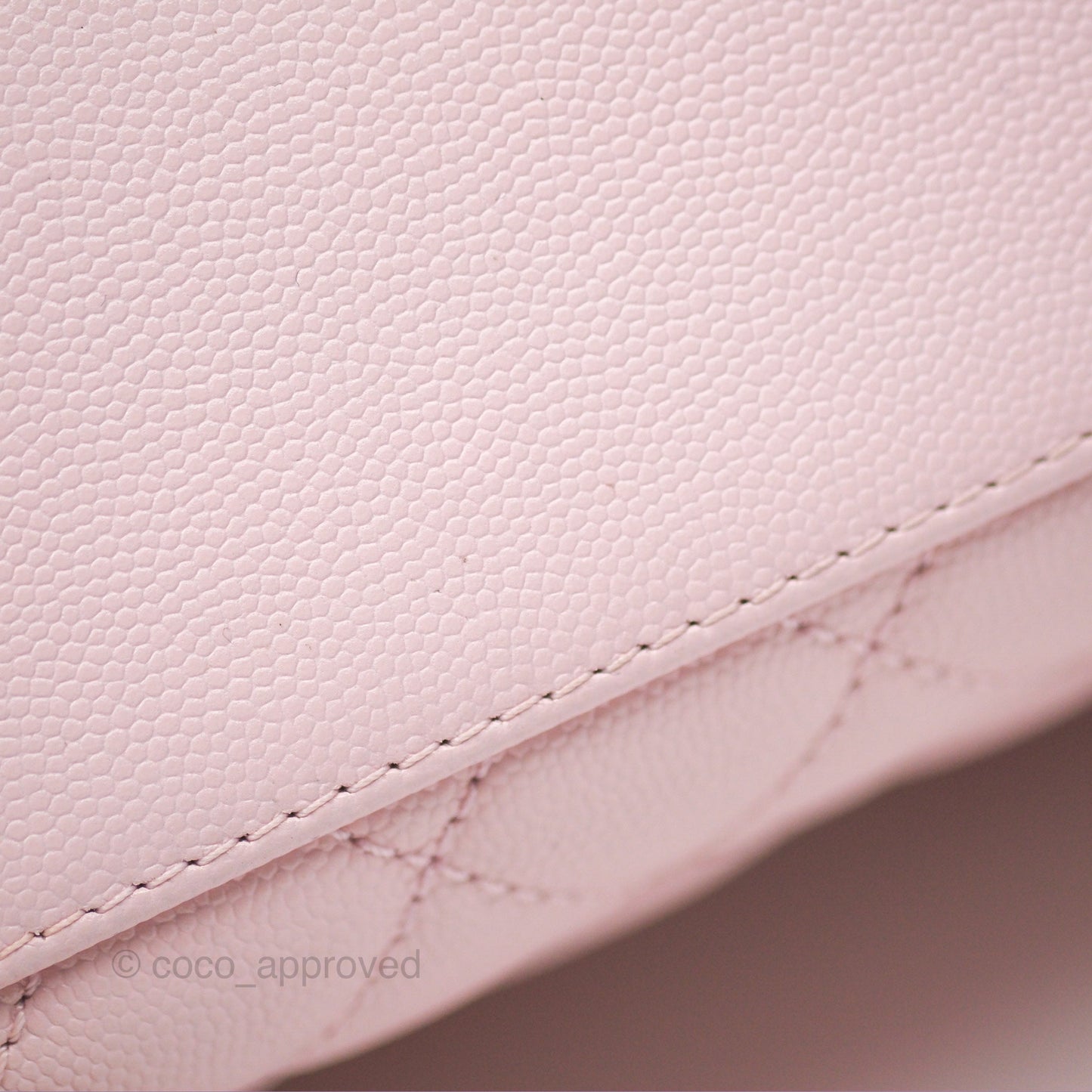 Chanel Small Coco Handle Light Pink Caviar Gold Hardware
