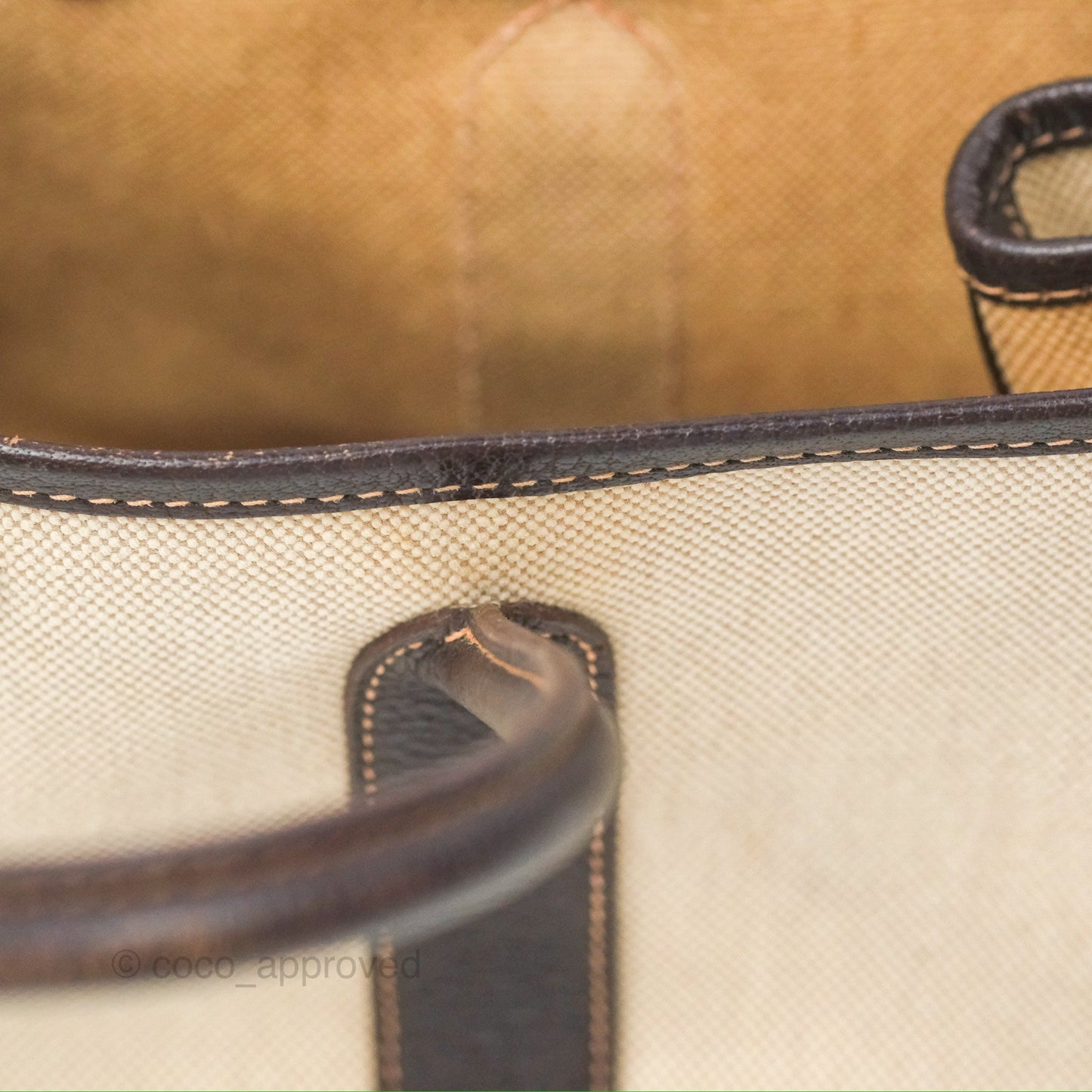 Hermès Garden Party 30 Canvas Brown/ Natural