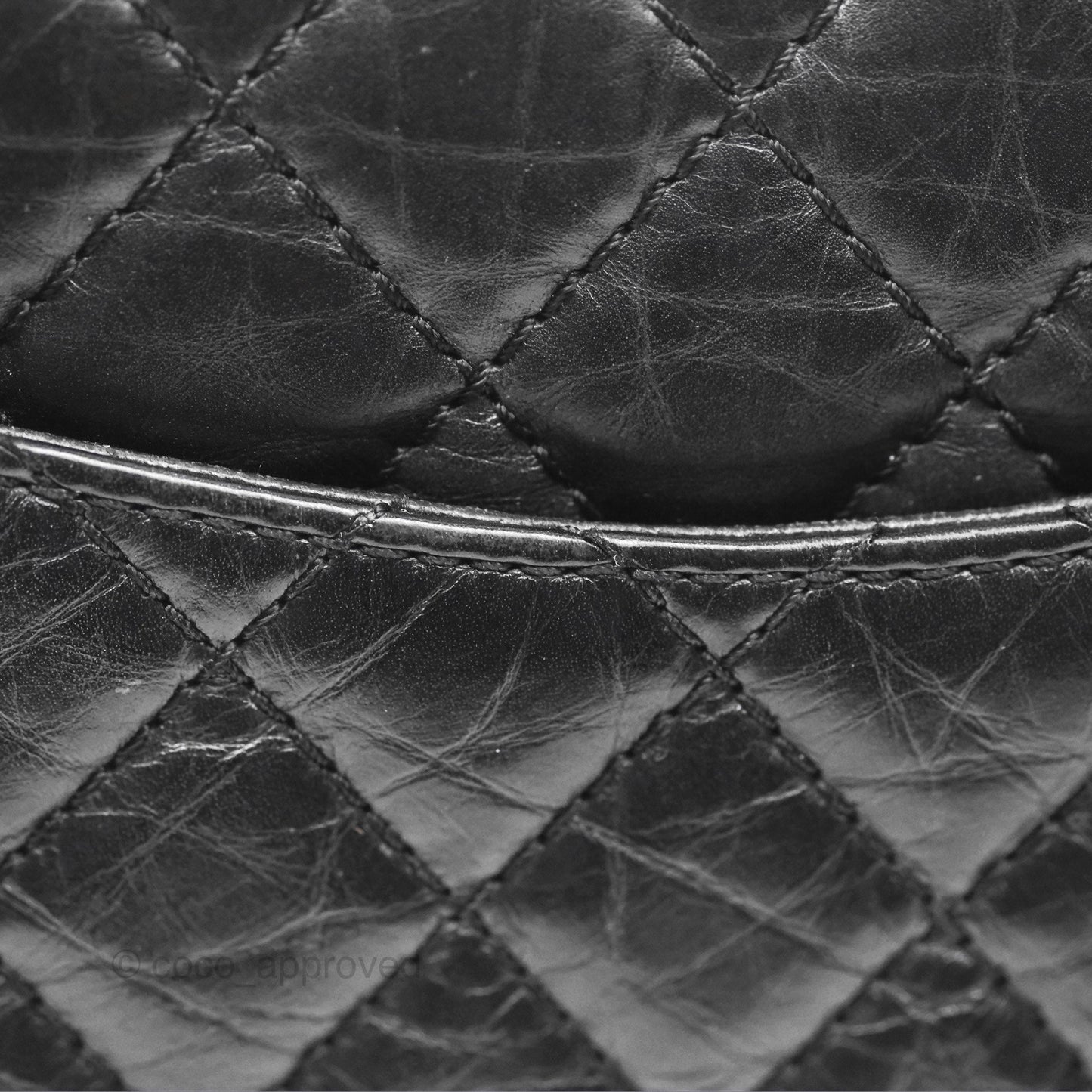 Chanel Reissue 225 Quilted Black Aged Calfskin Aged Gold Hardware