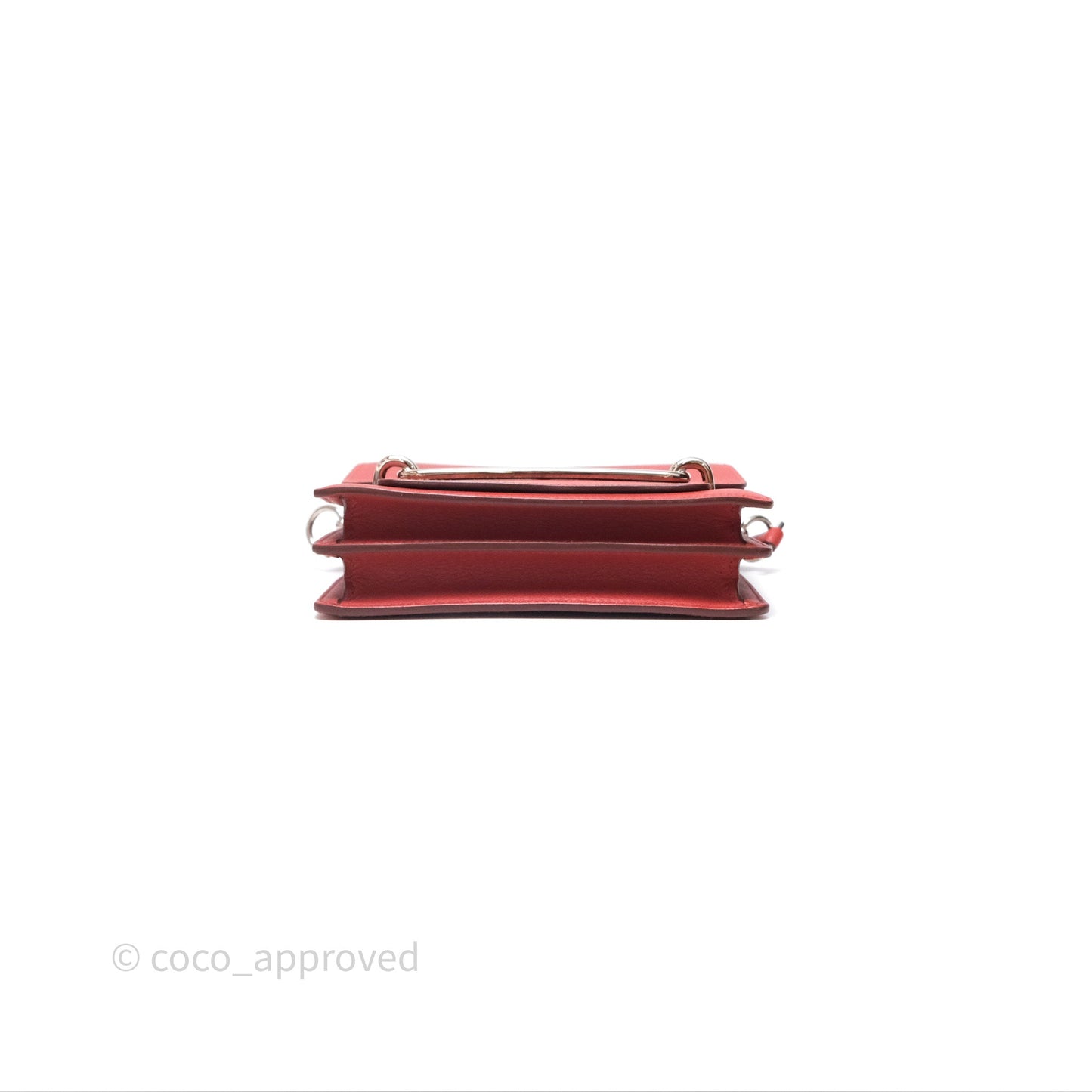 Hermès Roulis Mini Brique 36 / Caramel 28 Evercolor Palladium Hardware