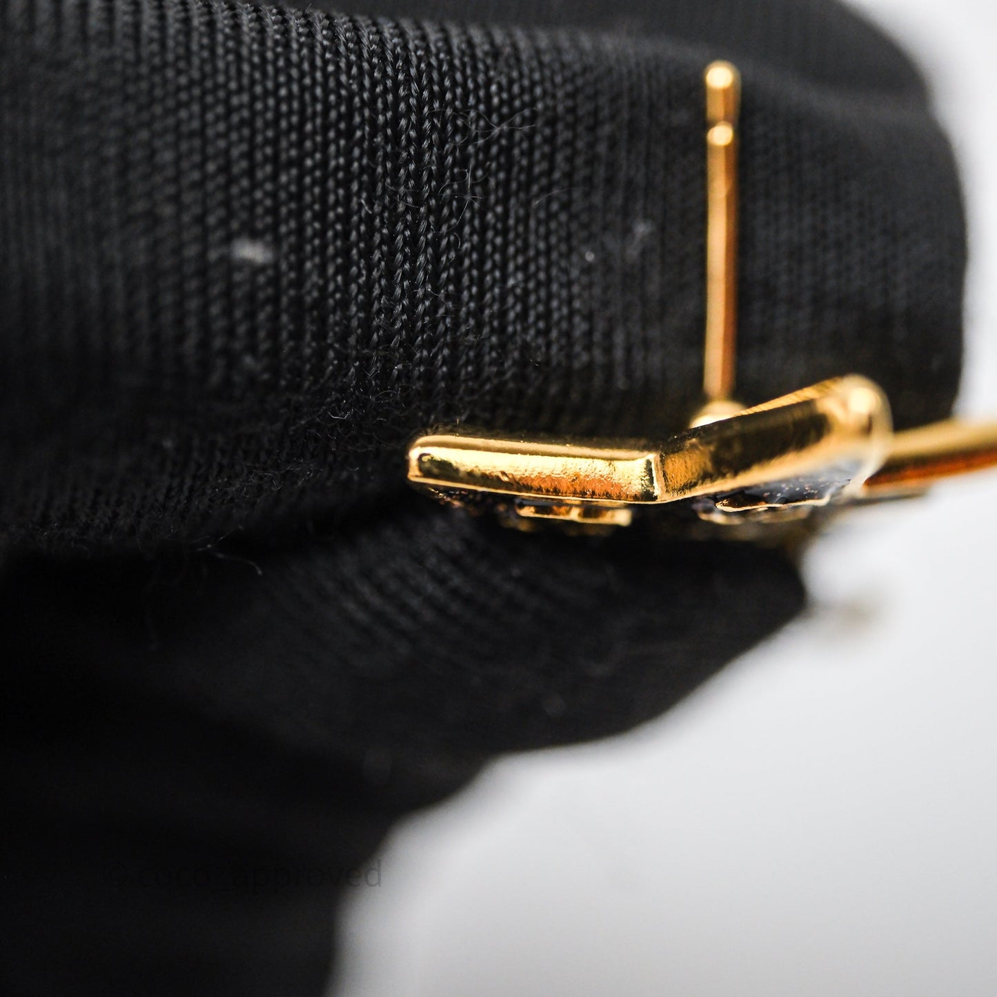 Chanel Star Drop CC Earrings Gold Tone 24C