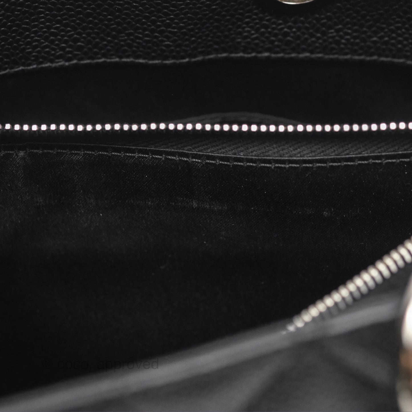Chanel GST Black Caviar Silver Hardware