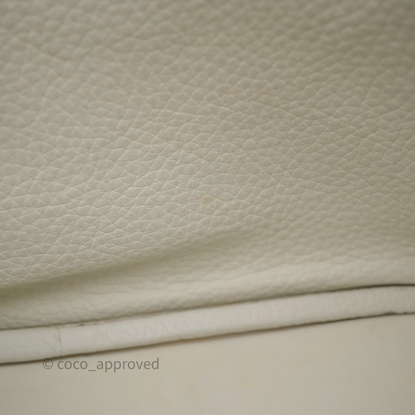 Hermès Lindy 30 White Clemence Palladium Hardware