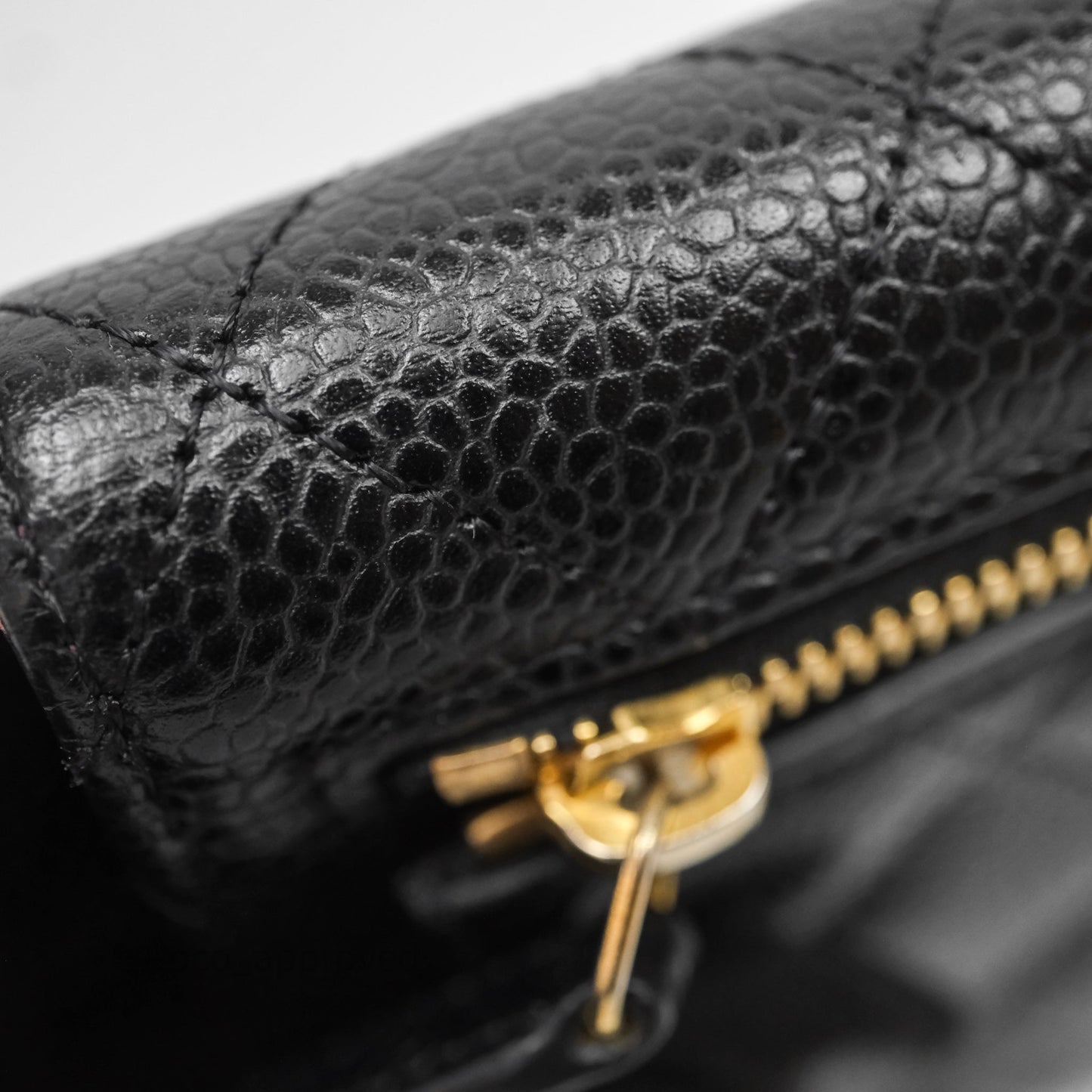 Chanel Classic Short Flap Wallet Black Caviar Gold Hardware