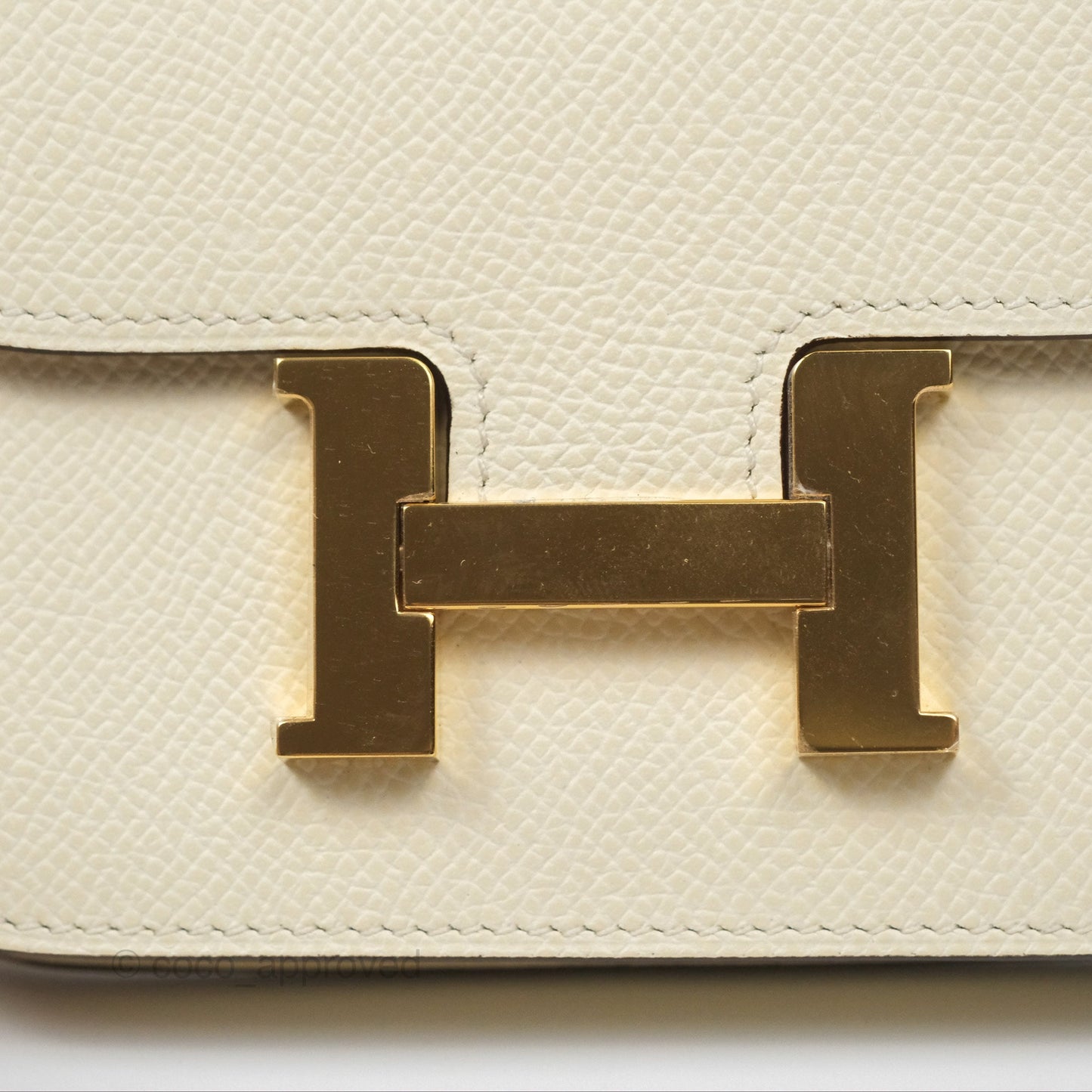 Hermès Constance Slim Wallet Nata I2 Epsom Gold Hardware