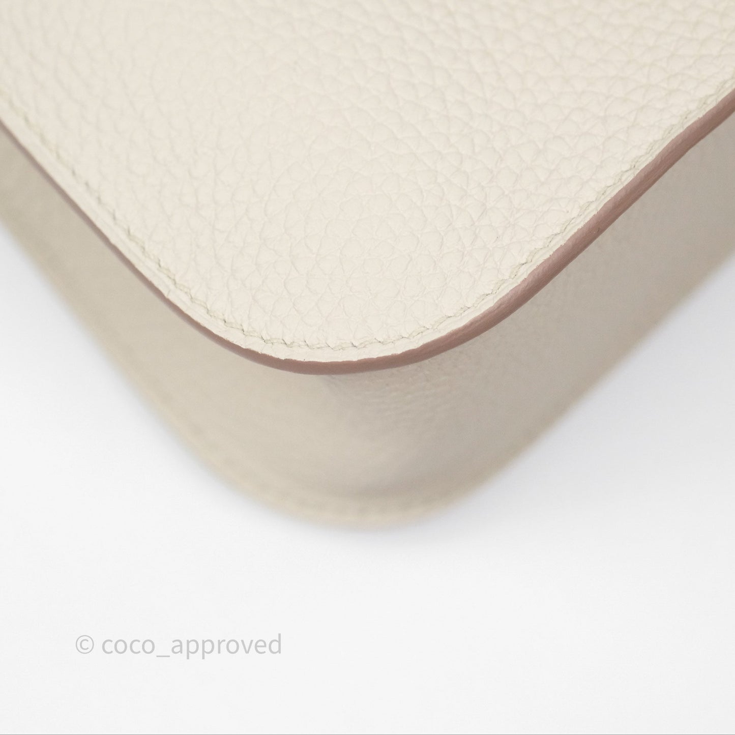 Hermès Halzan 25  Beton 8L Clemence Gold Hardware