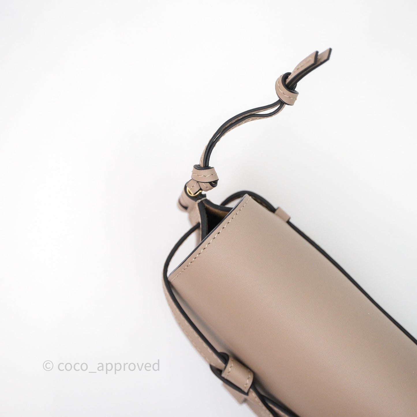 Loewe Mini Gate Dual Bag Beige Sand Soft Calfskin Jacquard Strap