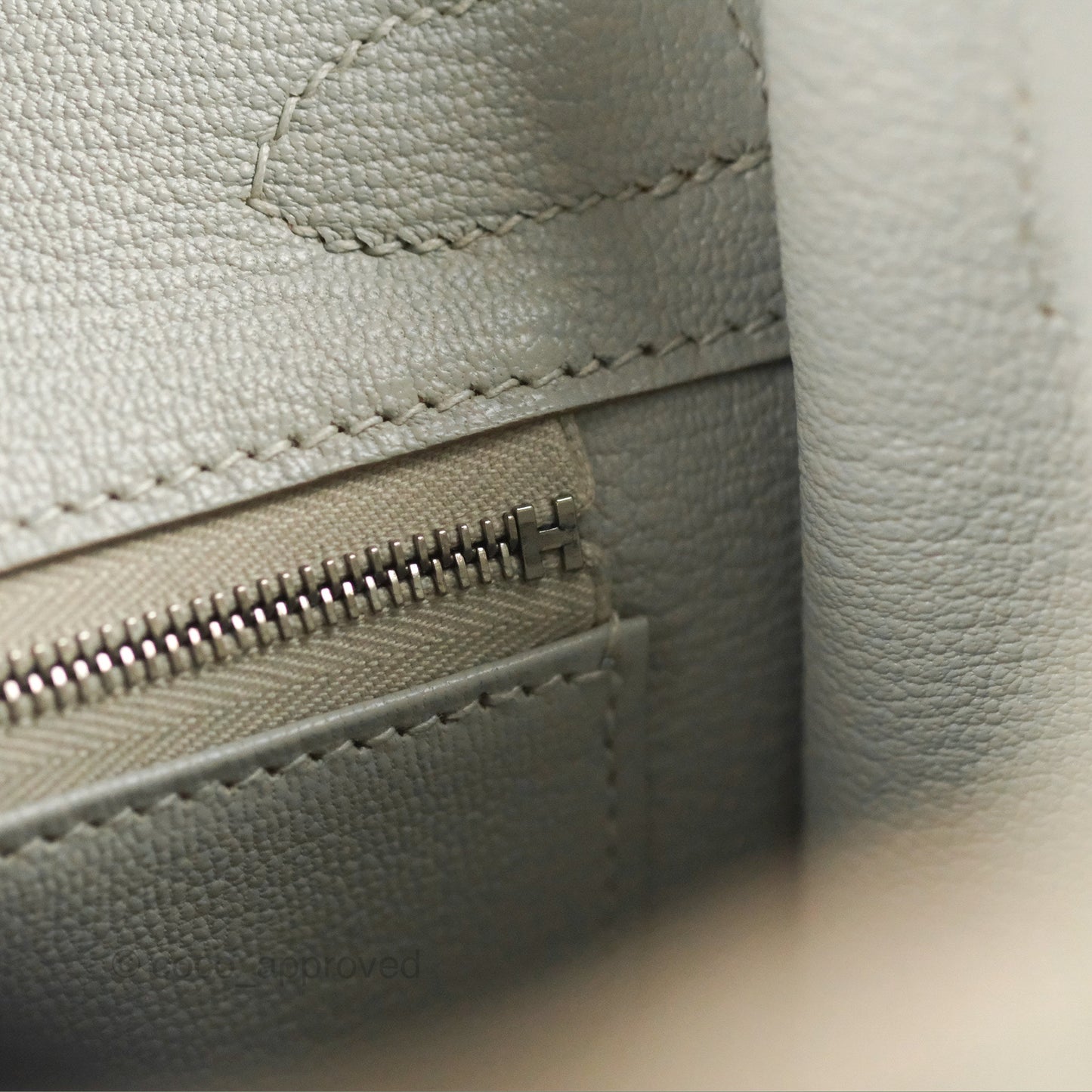 Hermes Birkin 30 Retourne Gris Perle 80 Togo Palladium Hardware